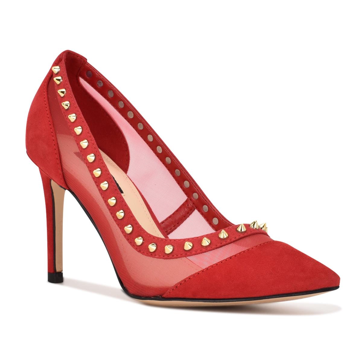 Zapatos De Salon Nine West Erian Pointy Puntera Mujer Rojas | 8927QRXDC