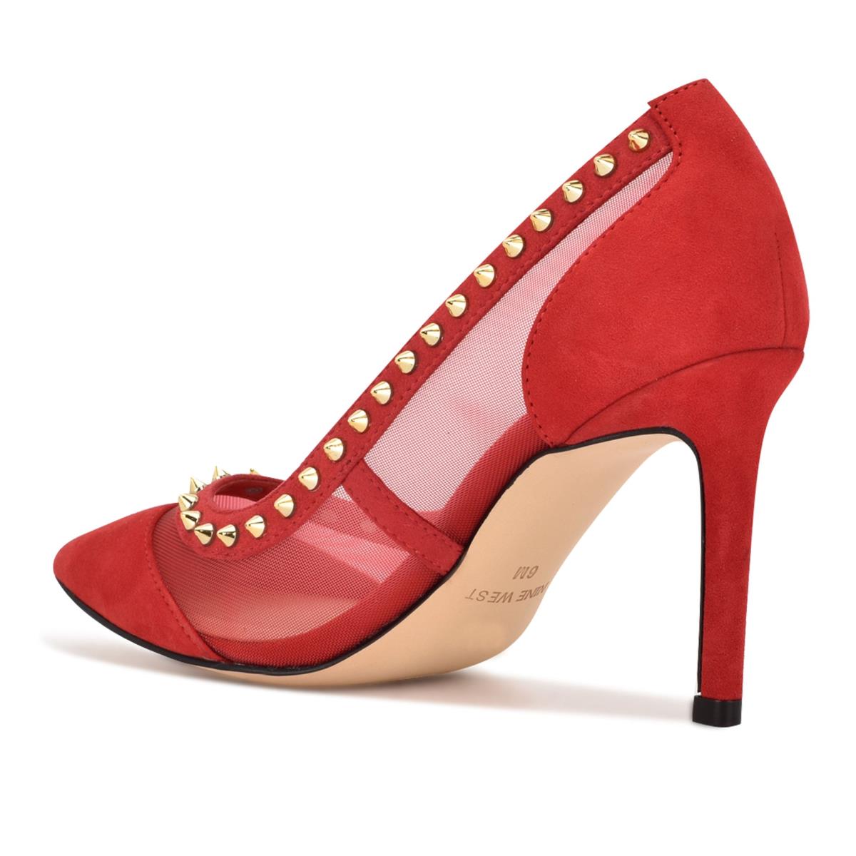 Zapatos De Salon Nine West Erian Pointy Puntera Mujer Rojas | 8927QRXDC