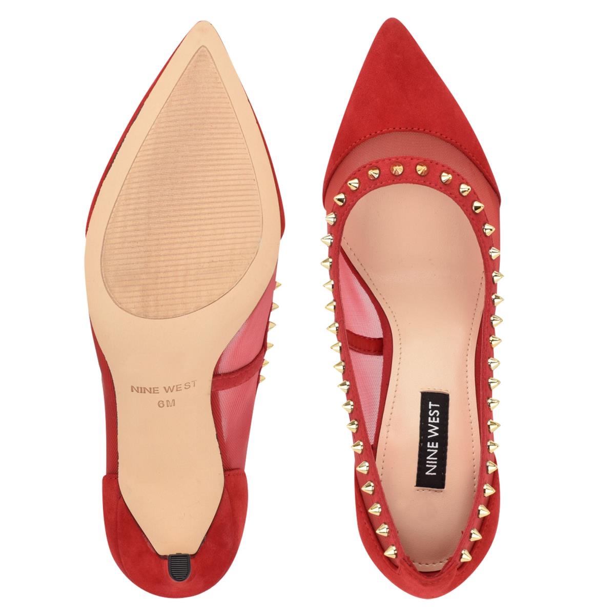 Zapatos De Salon Nine West Erian Pointy Puntera Mujer Rojas | 8927QRXDC