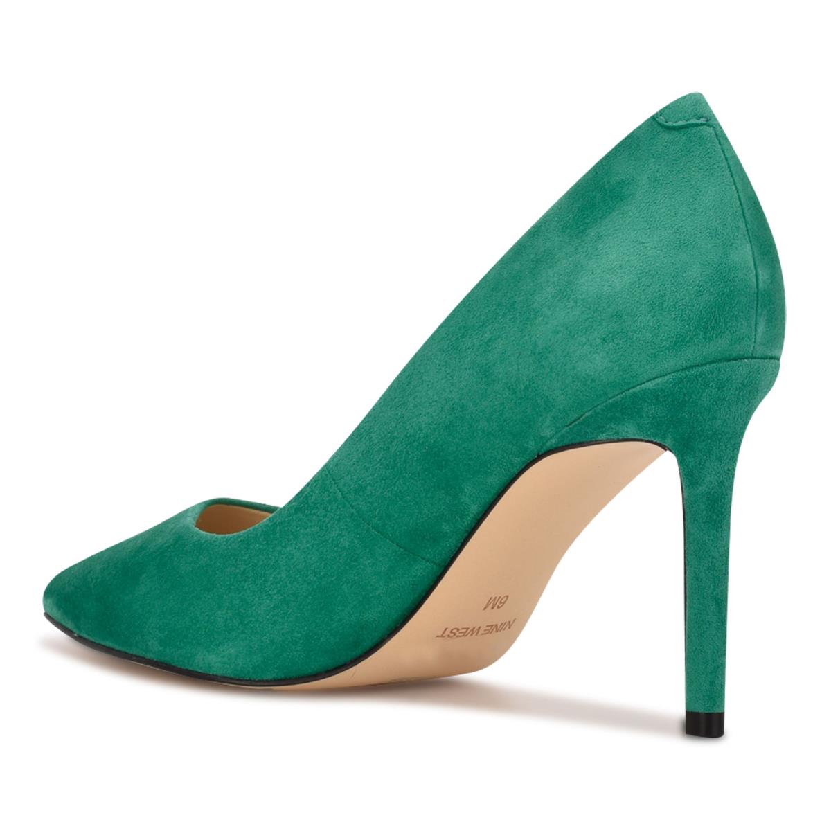 Zapatos De Salon Nine West Ezra Pointy Puntera Mujer Verde | 3745OVBLG