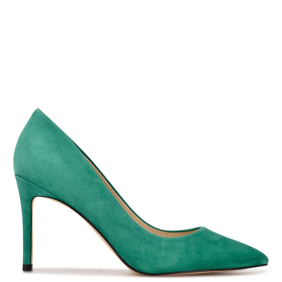 Zapatos De Salon Nine West Ezra Pointy Puntera Mujer Verde | 3745OVBLG