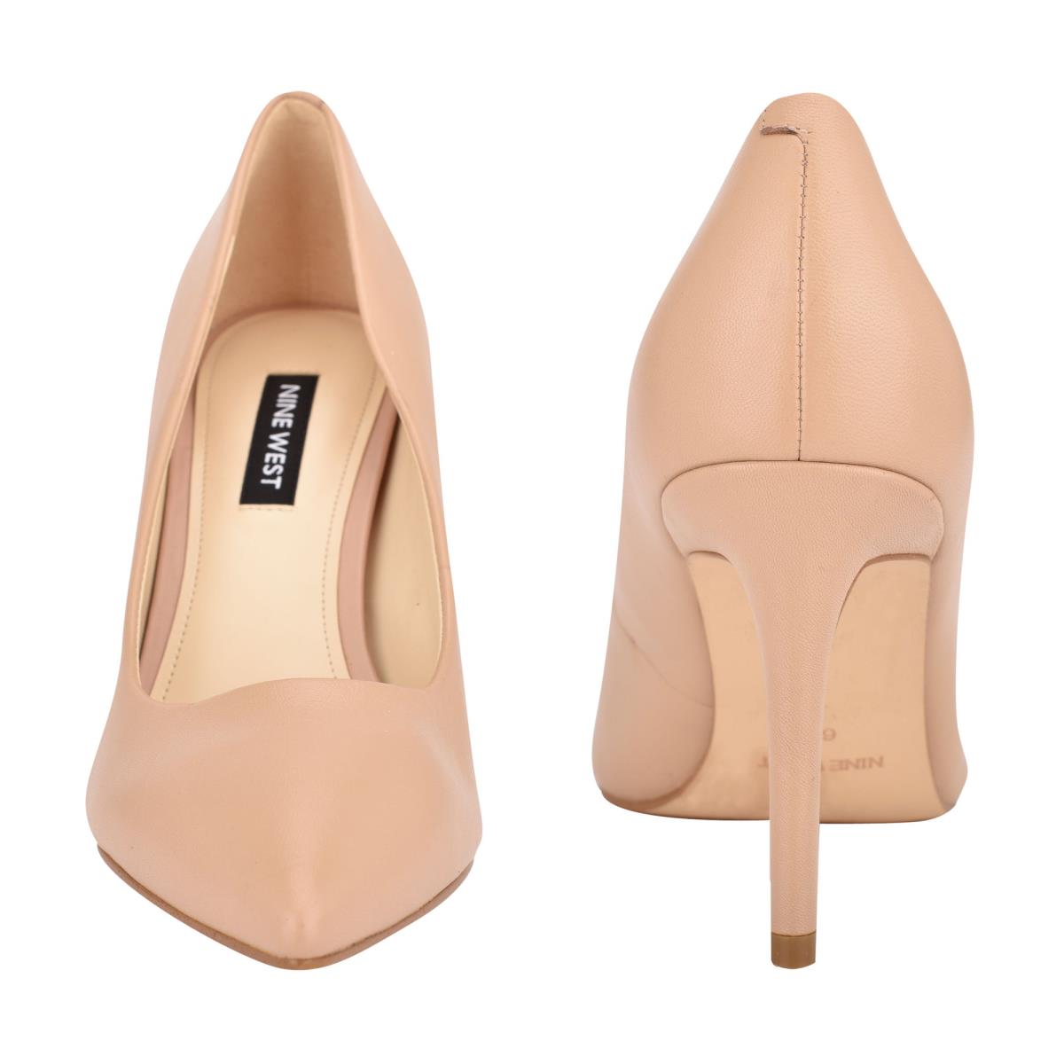 Zapatos De Salon Nine West Ezra Pointy Puntera Mujer Beige | 5068UBDRV