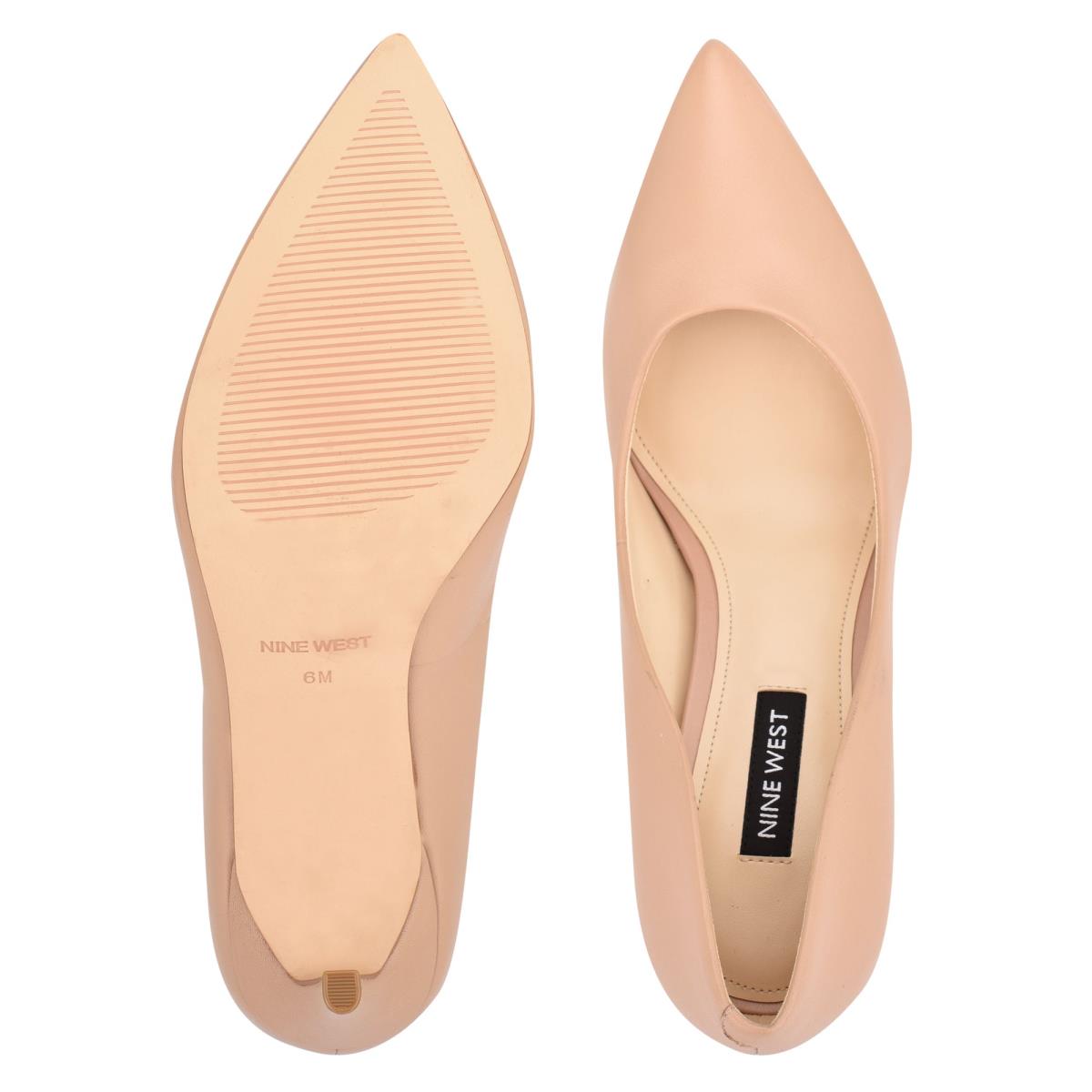 Zapatos De Salon Nine West Ezra Pointy Puntera Mujer Beige | 5068UBDRV