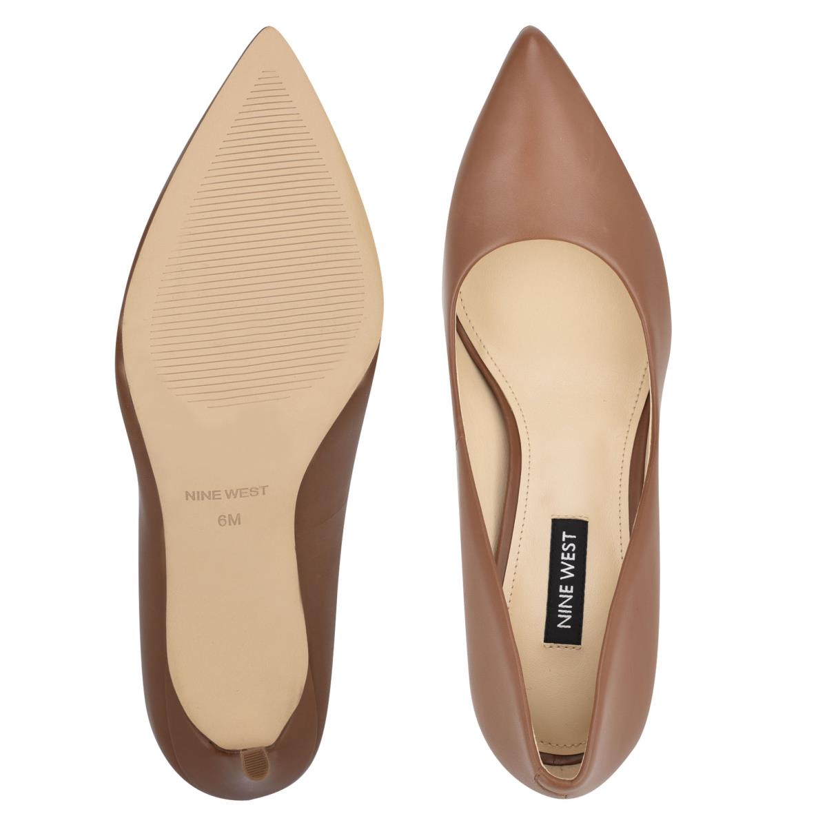 Zapatos De Salon Nine West Ezra Pointy Puntera Mujer Marrones | 7259BVDPO