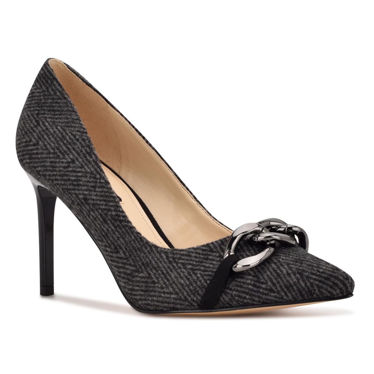 Zapatos De Salon Nine West Ezzie Pointy Puntera Mujer Gris | 1072CEBKN