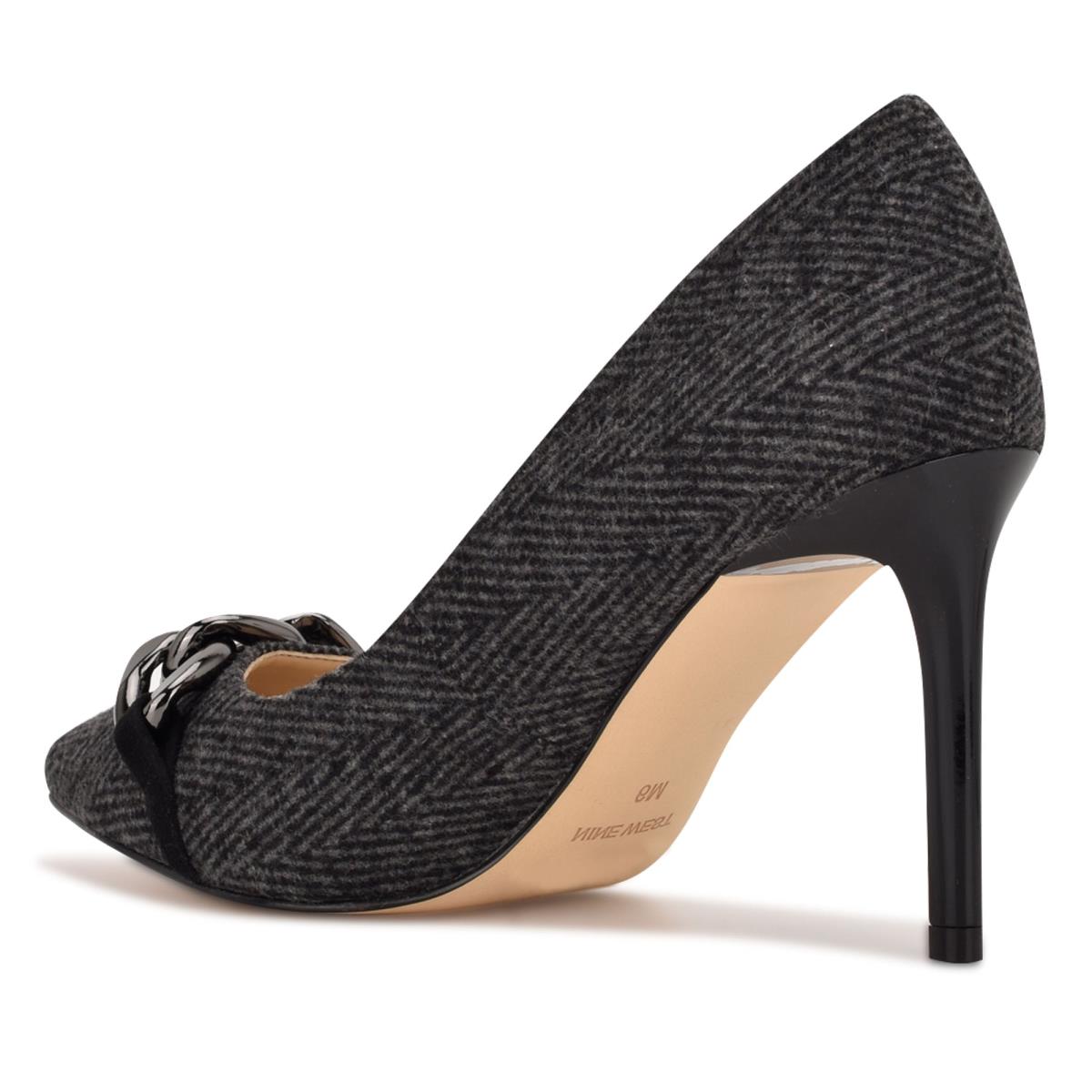 Zapatos De Salon Nine West Ezzie Pointy Puntera Mujer Gris | 1072CEBKN