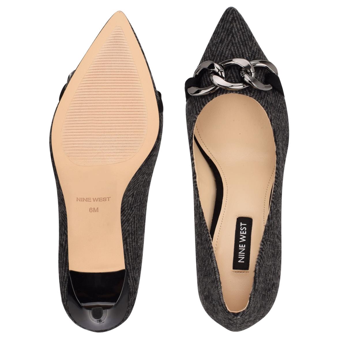 Zapatos De Salon Nine West Ezzie Pointy Puntera Mujer Gris | 1072CEBKN