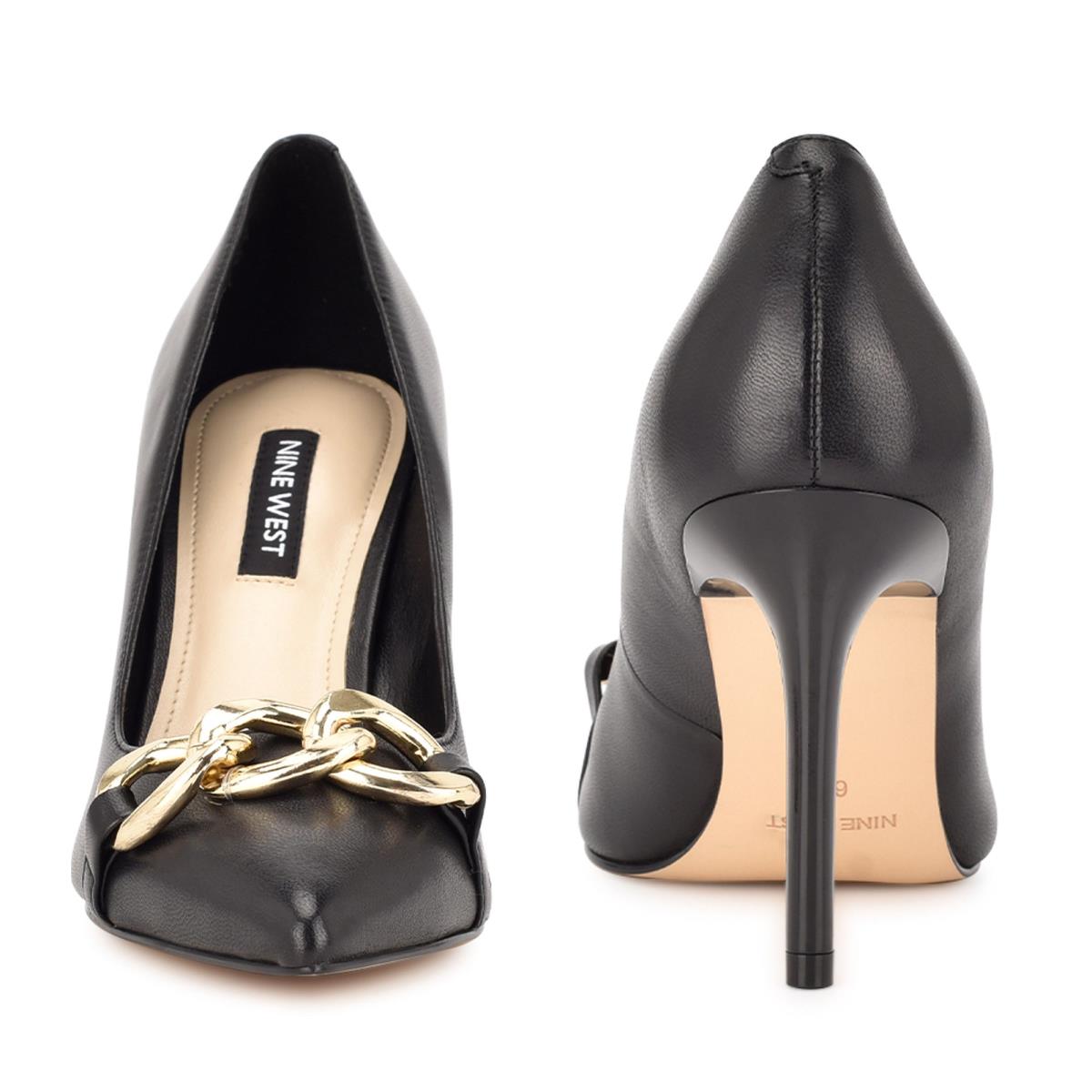 Zapatos De Salon Nine West Ezzie Pointy Puntera Mujer Negras | 8579NPBLQ