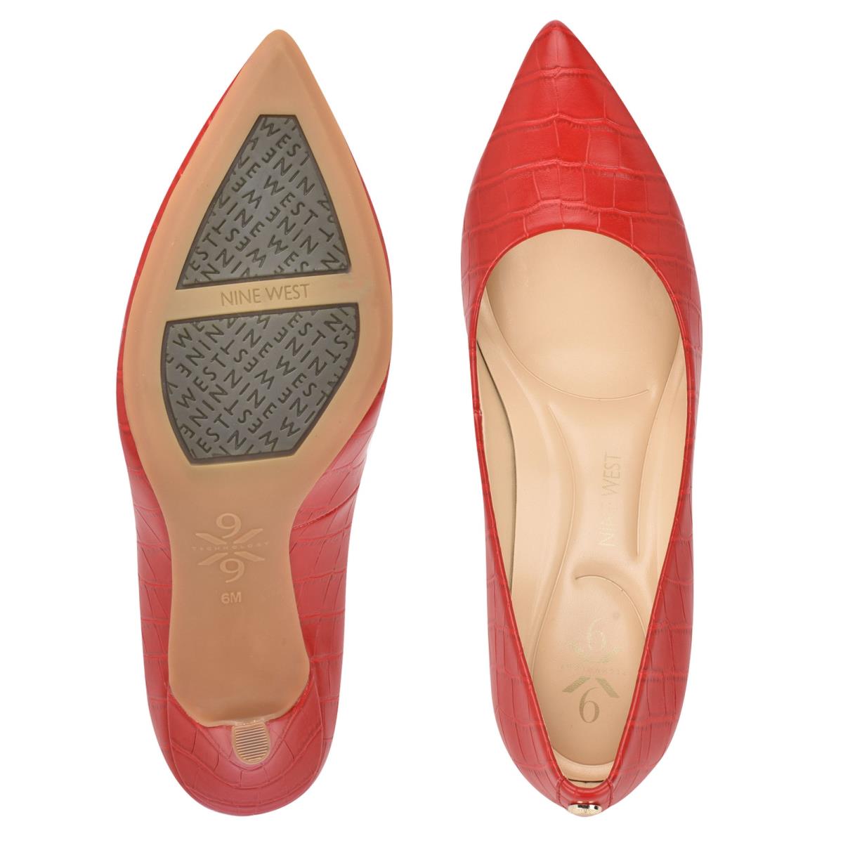 Zapatos De Salon Nine West Fifth 9x9 Pointy Puntera Mujer Rojas | 1865NXPST