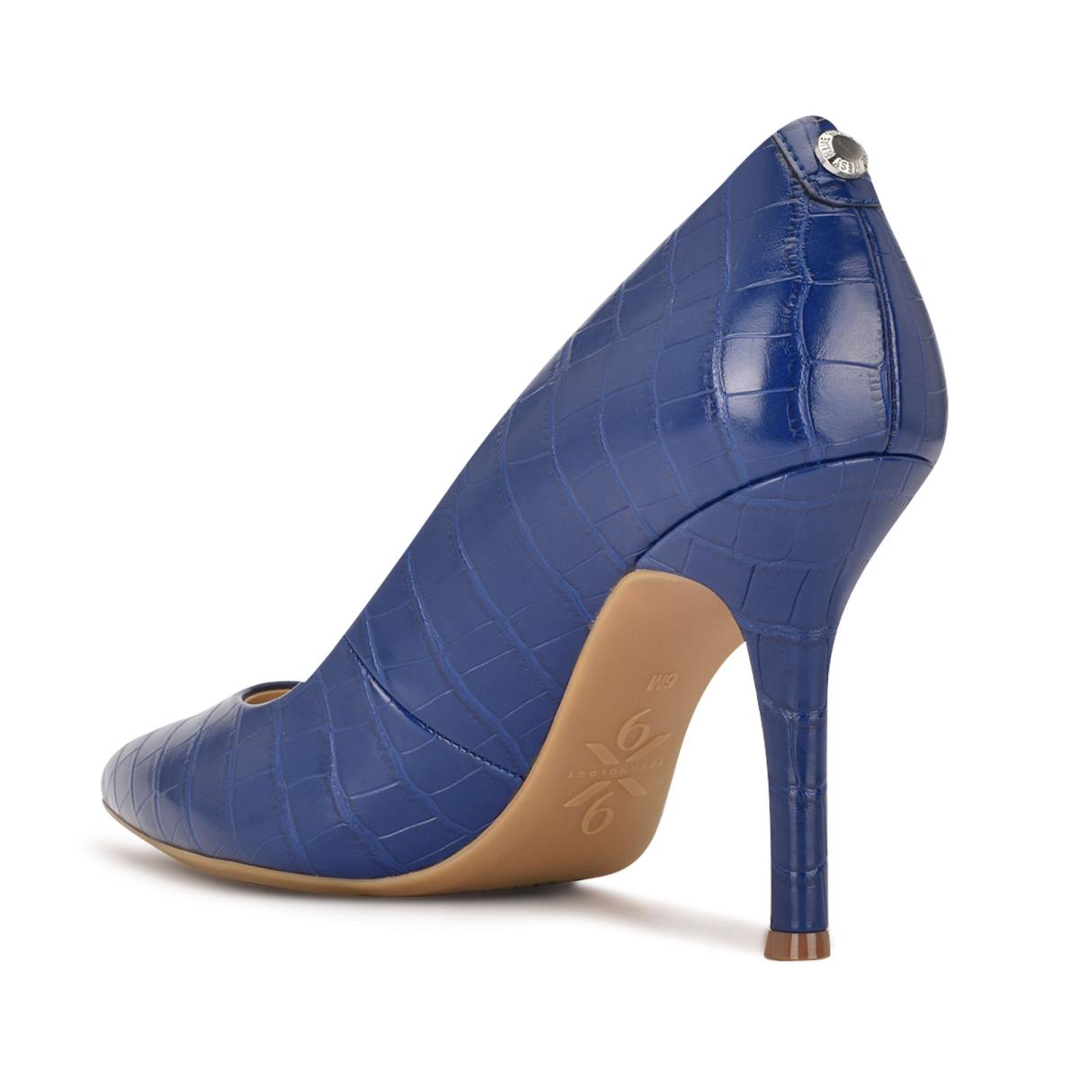 Zapatos De Salon Nine West Fifth 9x9 Pointy Puntera Mujer Azules | 5906KSEDL