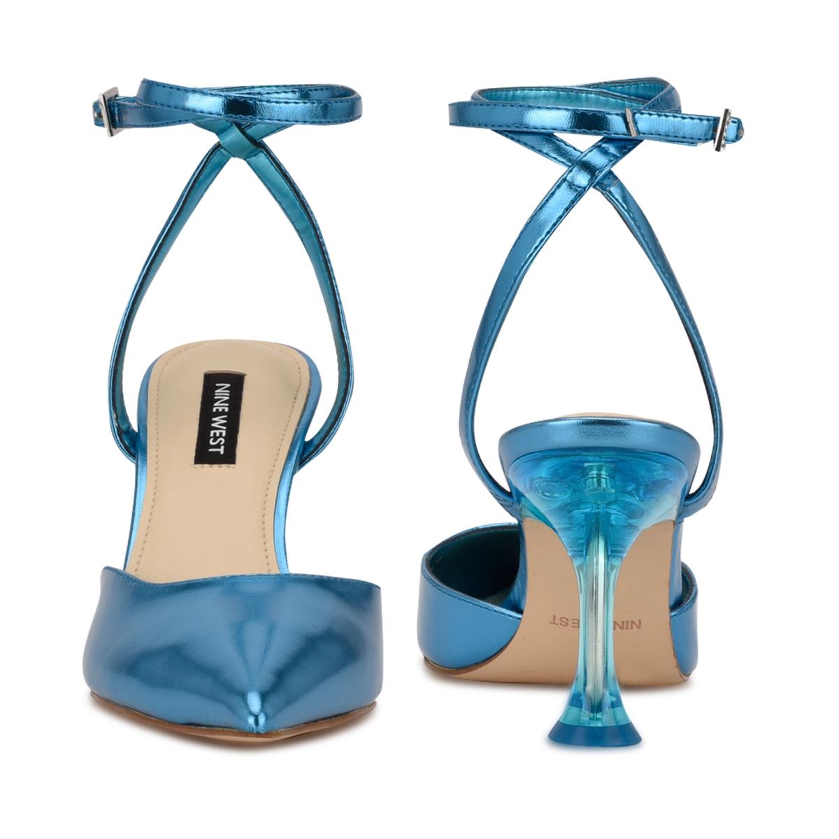 Zapatos De Salon Nine West Harlowe Ankle Correa Mujer Azules | 3697LNQJO