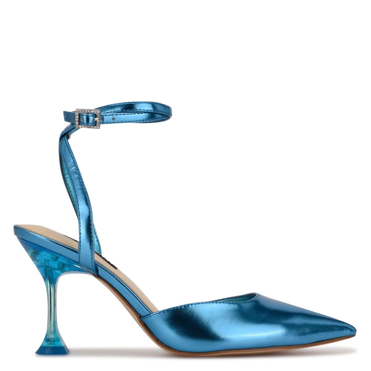 Zapatos De Salon Nine West Harlowe Ankle Correa Mujer Azules | 3697LNQJO