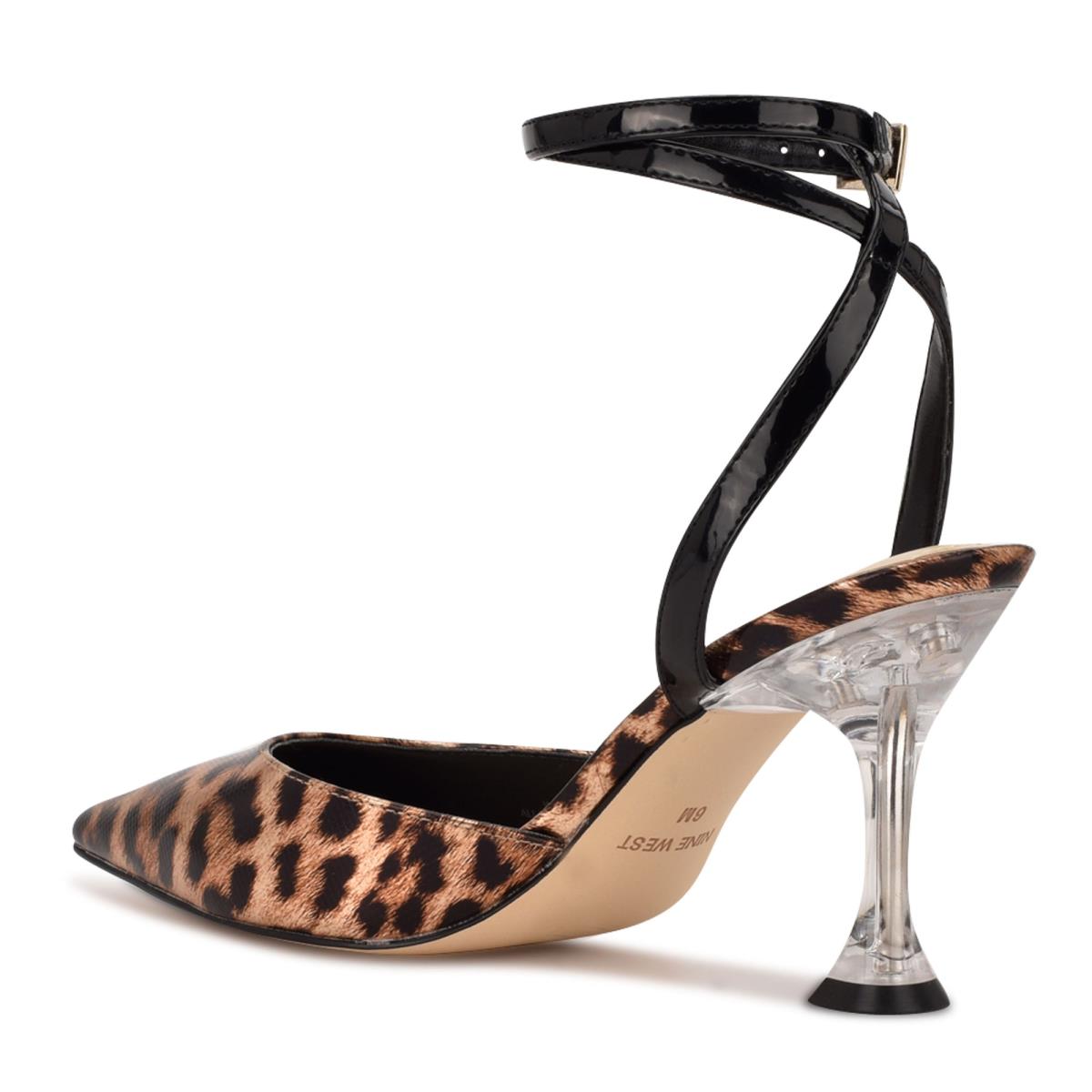 Zapatos De Salon Nine West Harlowe Ankle Correa Mujer Leopardo | 6402OSZVJ