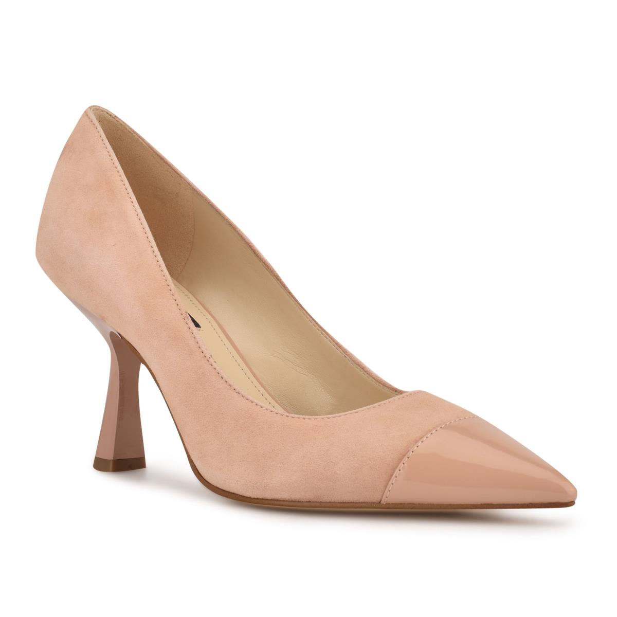 Zapatos De Salon Nine West Hippa Pointy Puntera Mujer Beige | 3617NJRCH