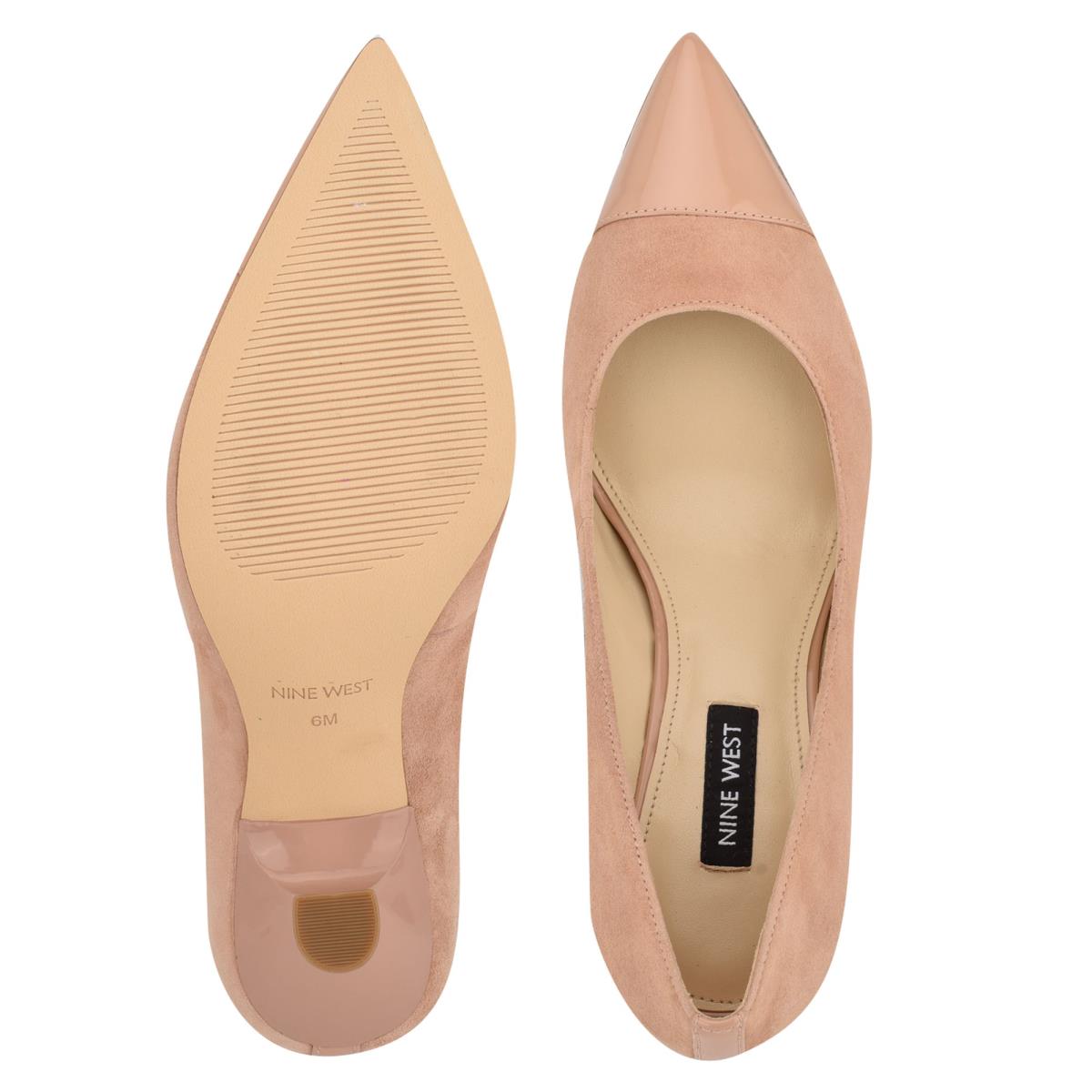 Zapatos De Salon Nine West Hippa Pointy Puntera Mujer Beige | 3617NJRCH