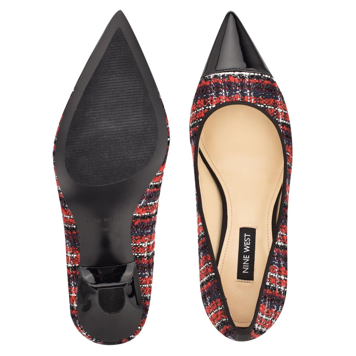 Zapatos De Salon Nine West Hippa Pointy Puntera Mujer Rojas | 9075COANP