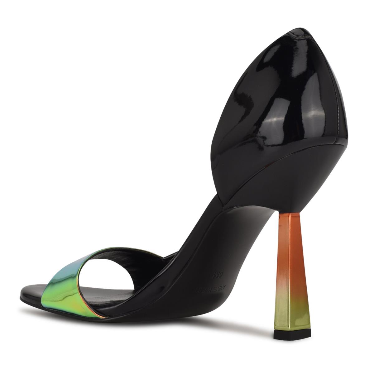 Zapatos De Salon Nine West Saidso Open Puntera Mujer Negras Multicolor | 7419DCNYG