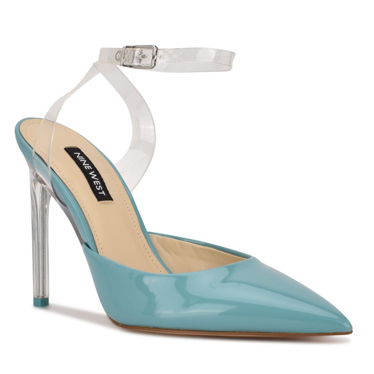 Zapatos De Salon Nine West Sparkea Ankle Correa Mujer Azules | 7906AICNK