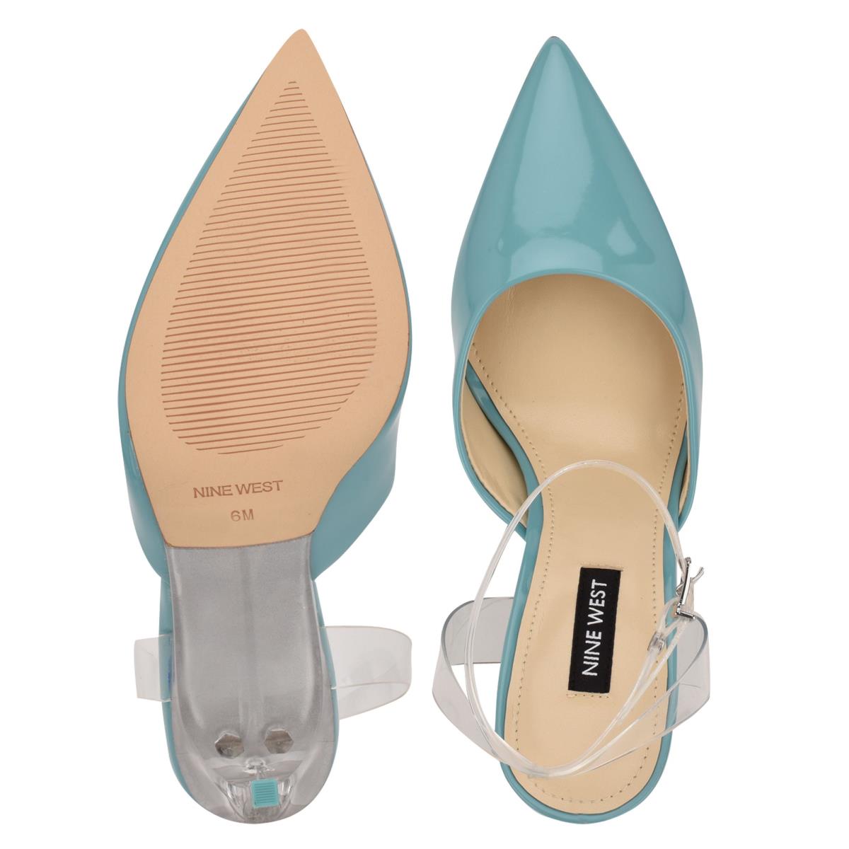 Zapatos De Salon Nine West Sparkea Ankle Correa Mujer Azules | 7906AICNK