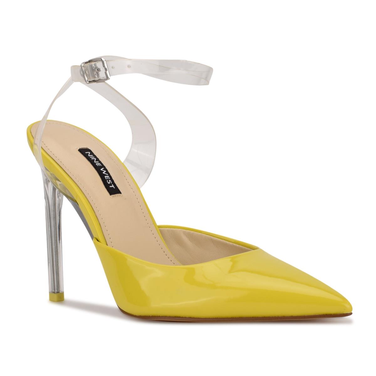 Zapatos De Salon Nine West Sparkea Ankle Correa Mujer Amarillo | 8063GKCBV