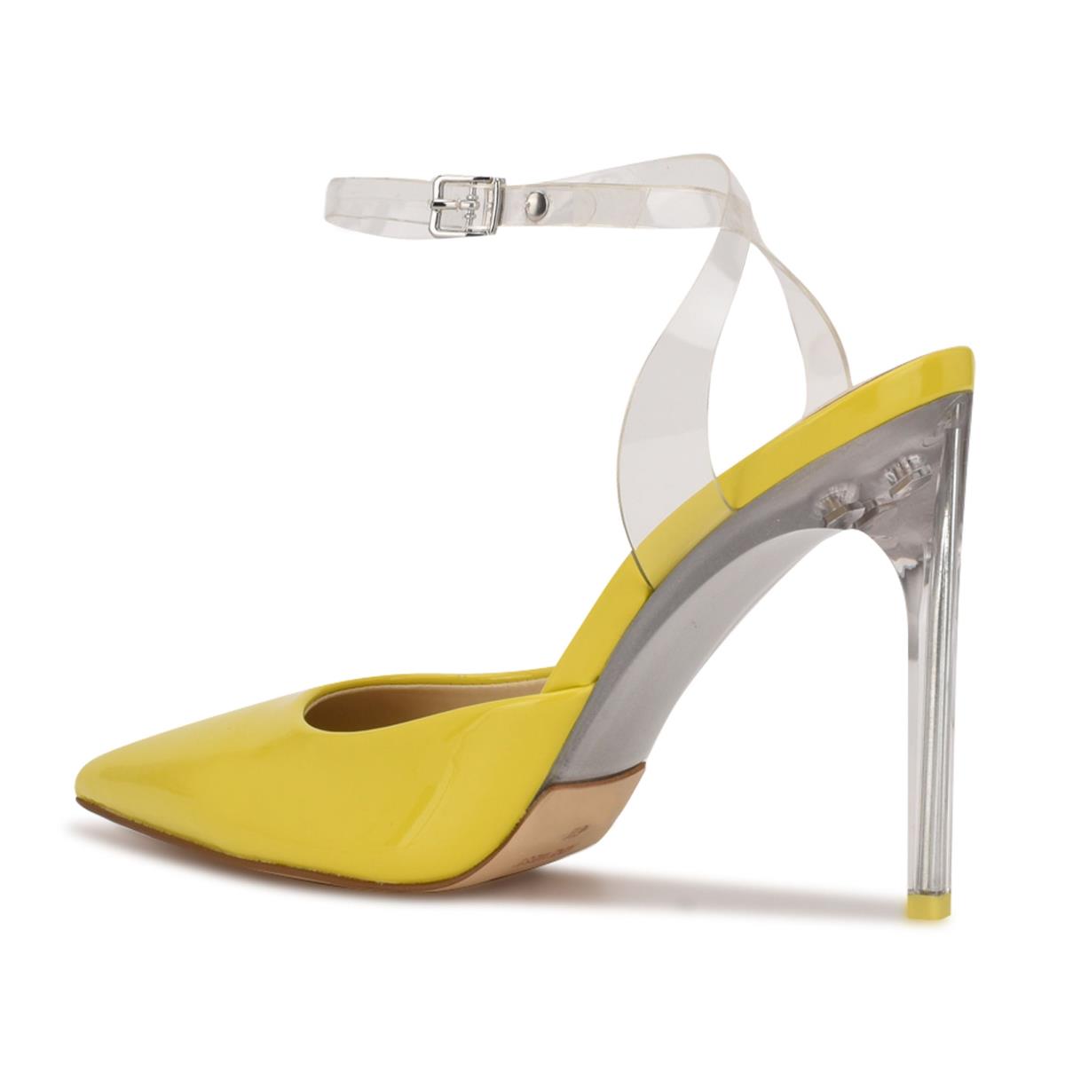 Zapatos De Salon Nine West Sparkea Ankle Correa Mujer Amarillo | 8063GKCBV