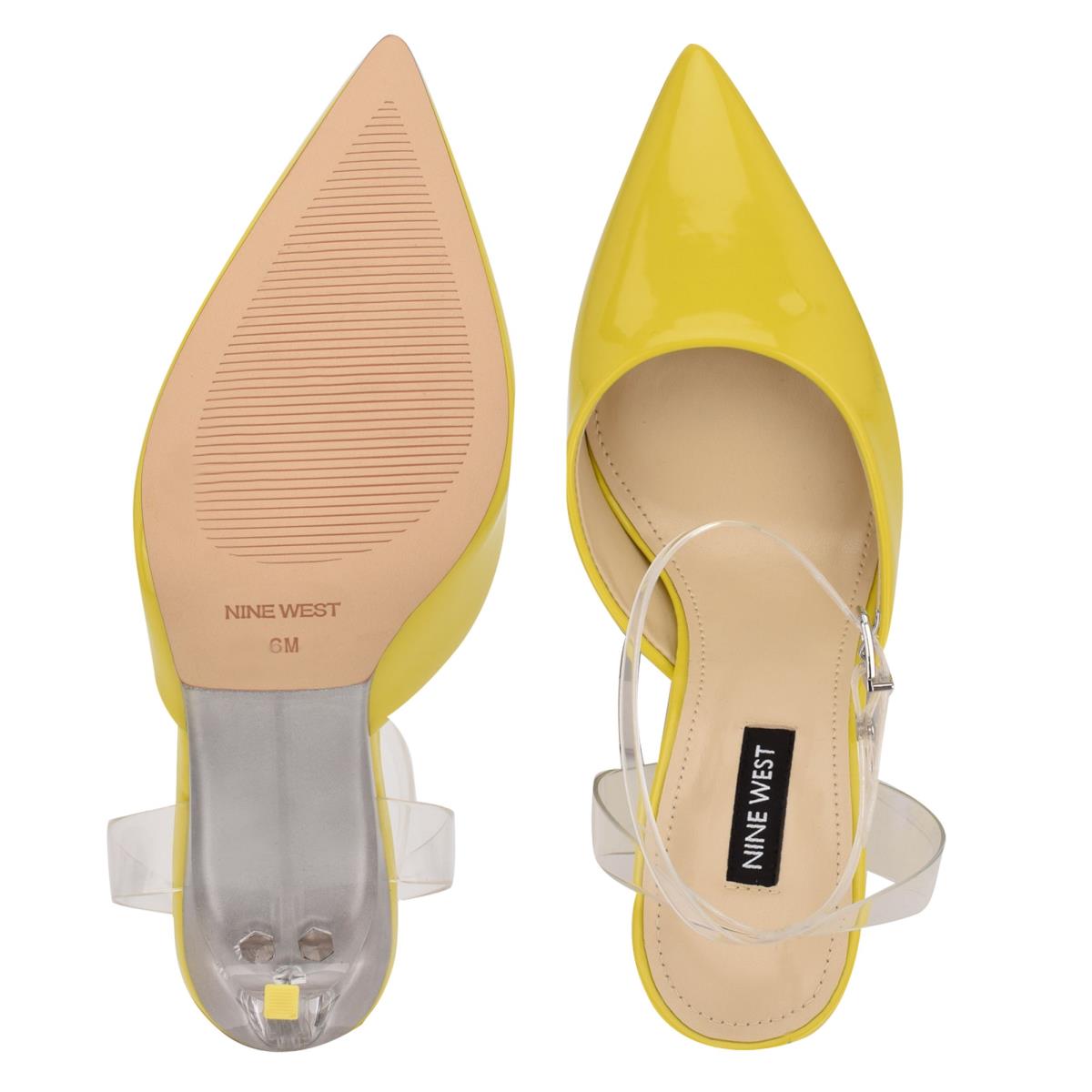 Zapatos De Salon Nine West Sparkea Ankle Correa Mujer Amarillo | 8063GKCBV