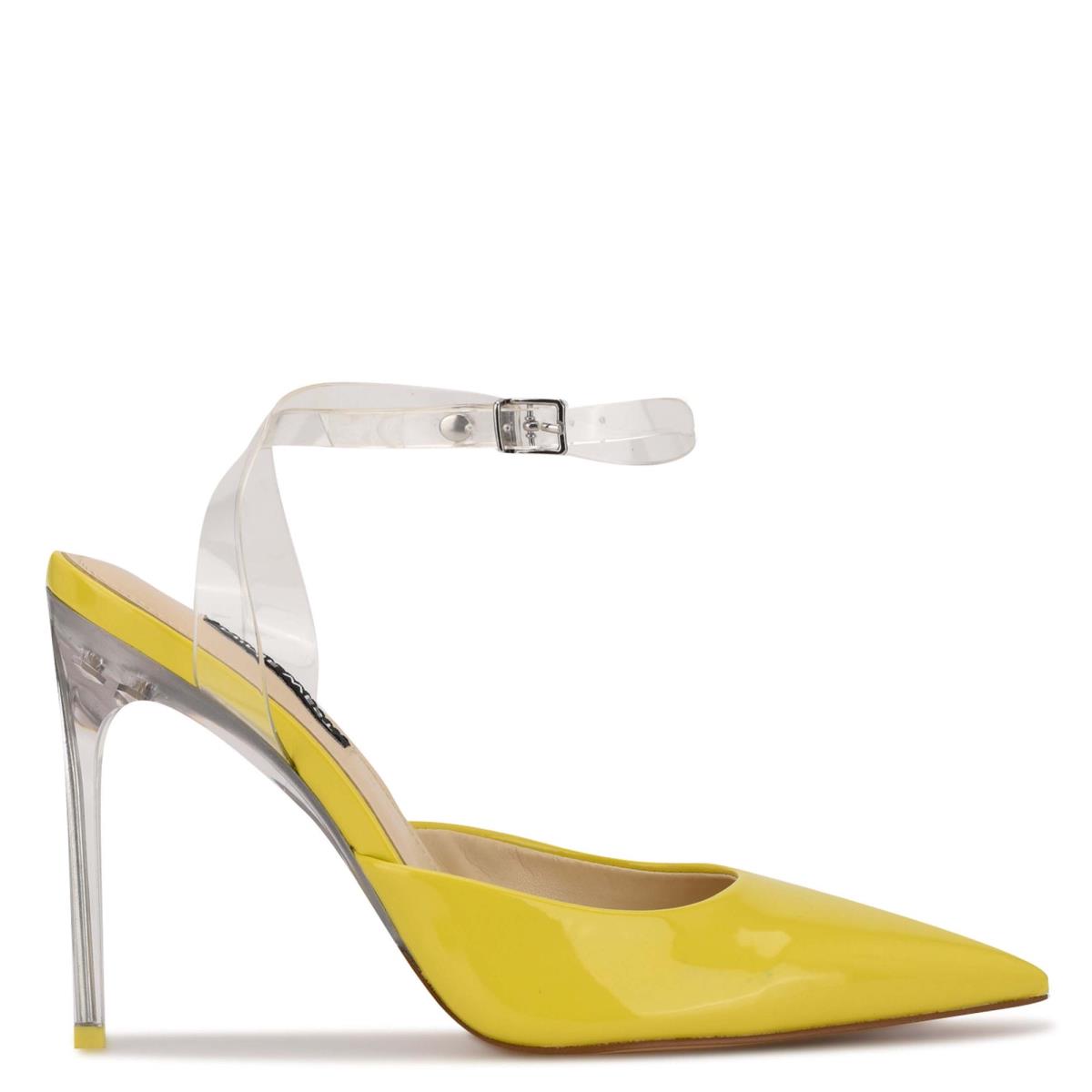 Zapatos De Salon Nine West Sparkea Ankle Correa Mujer Amarillo | 8063GKCBV