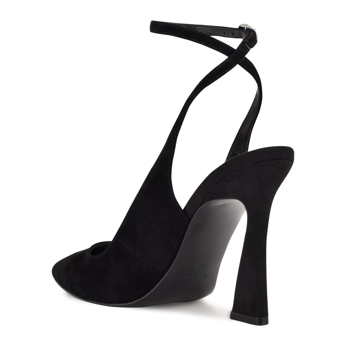 Zapatos De Salon Nine West Tabita Ankle Correa Vestido Mujer Negras | 6012LOKSI