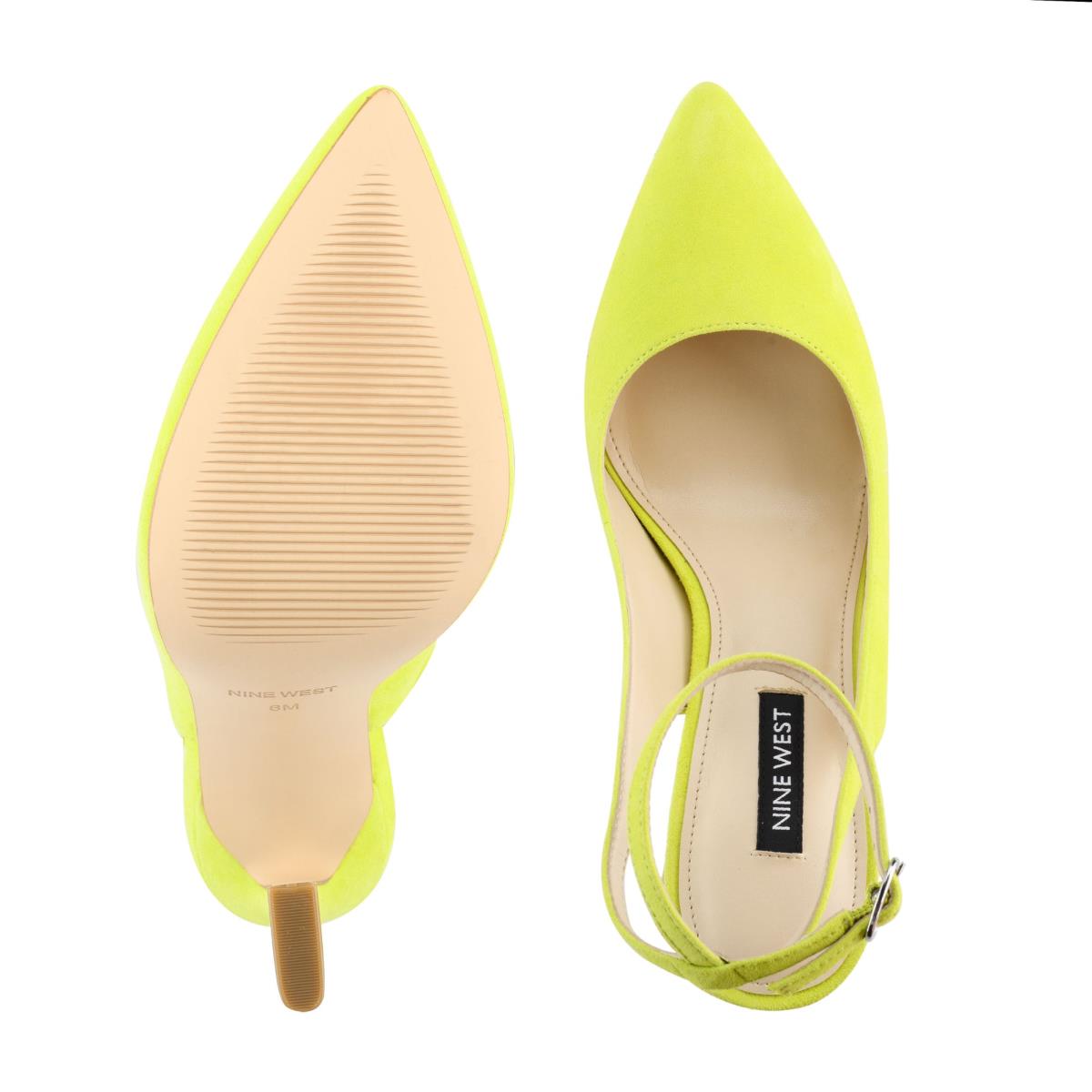 Zapatos De Salon Nine West Tabita Ankle Correa Vestido Mujer Amarillo | 8921TMXEB