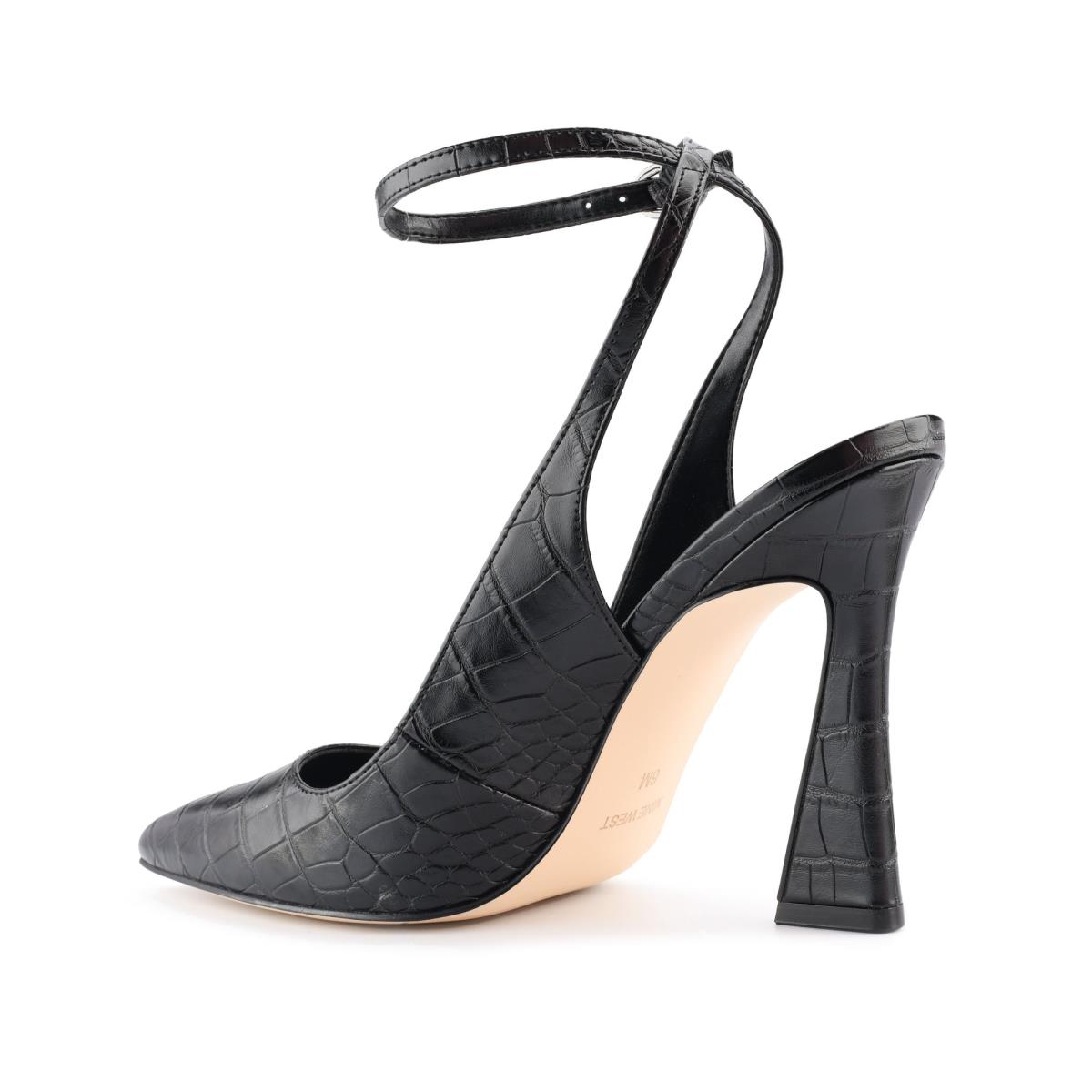 Zapatos De Salon Nine West Tabita Ankle Correa Vestido Mujer Negras | 9364KLOIM