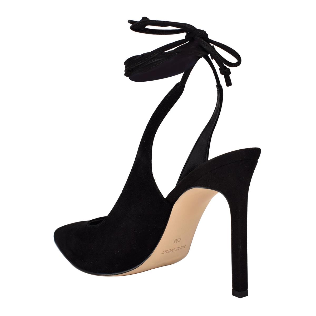 Zapatos De Salon Nine West Talon Ankle Wrap Vestido Mujer Negras | 4153FWURV