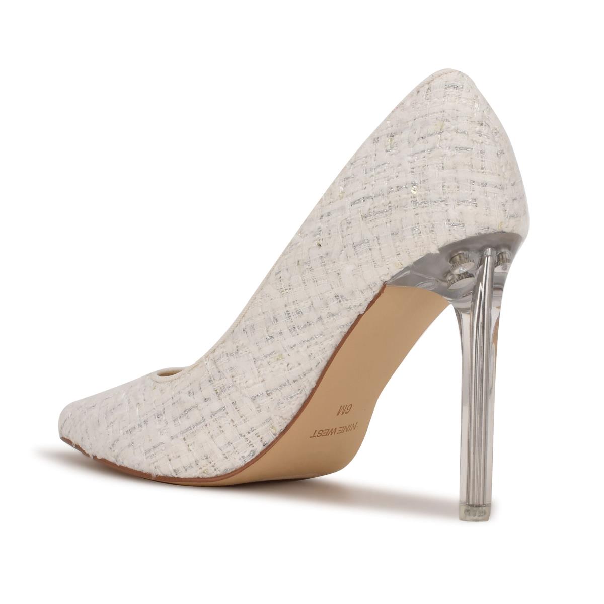 Zapatos De Salon Nine West Tatiana Pointy Puntera Mujer Blancas | 0926VPMHE