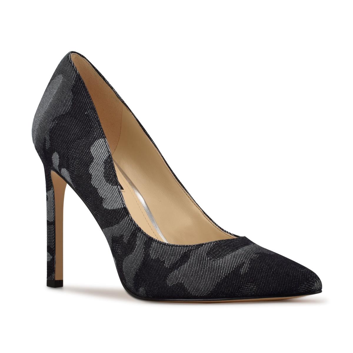 Zapatos De Salon Nine West Tatiana Pointy Puntera Mujer Azules Camuflaje | 1623QBWMJ