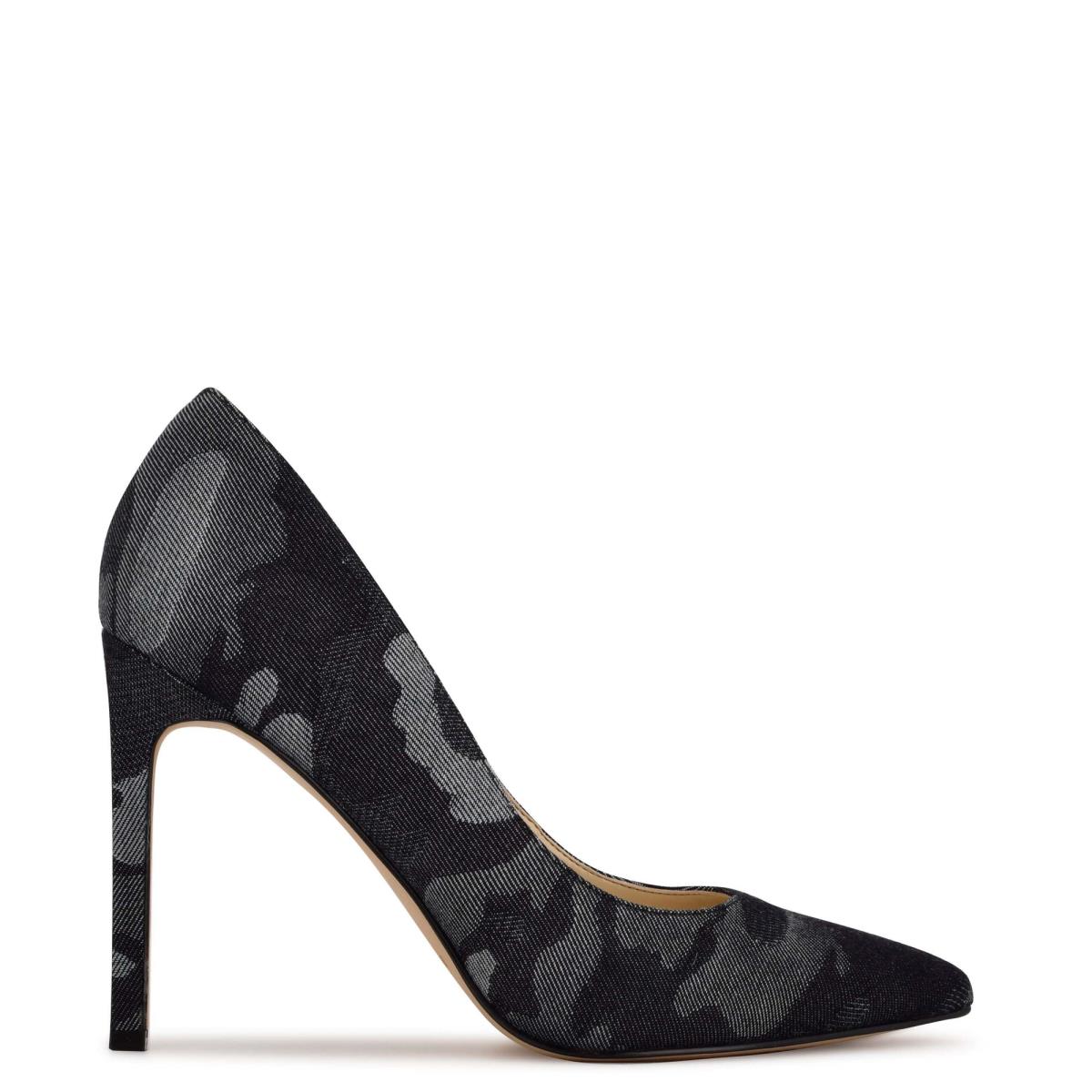 Zapatos De Salon Nine West Tatiana Pointy Puntera Mujer Azules Camuflaje | 1623QBWMJ