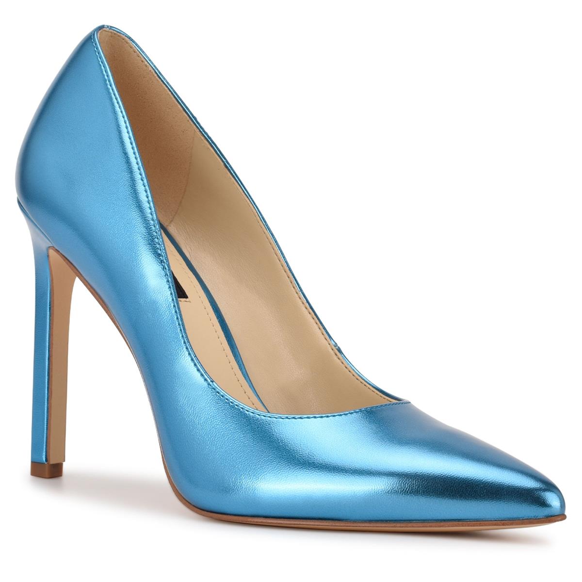 Zapatos De Salon Nine West Tatiana Pointy Puntera Mujer Azules Claro | 2460RXCET