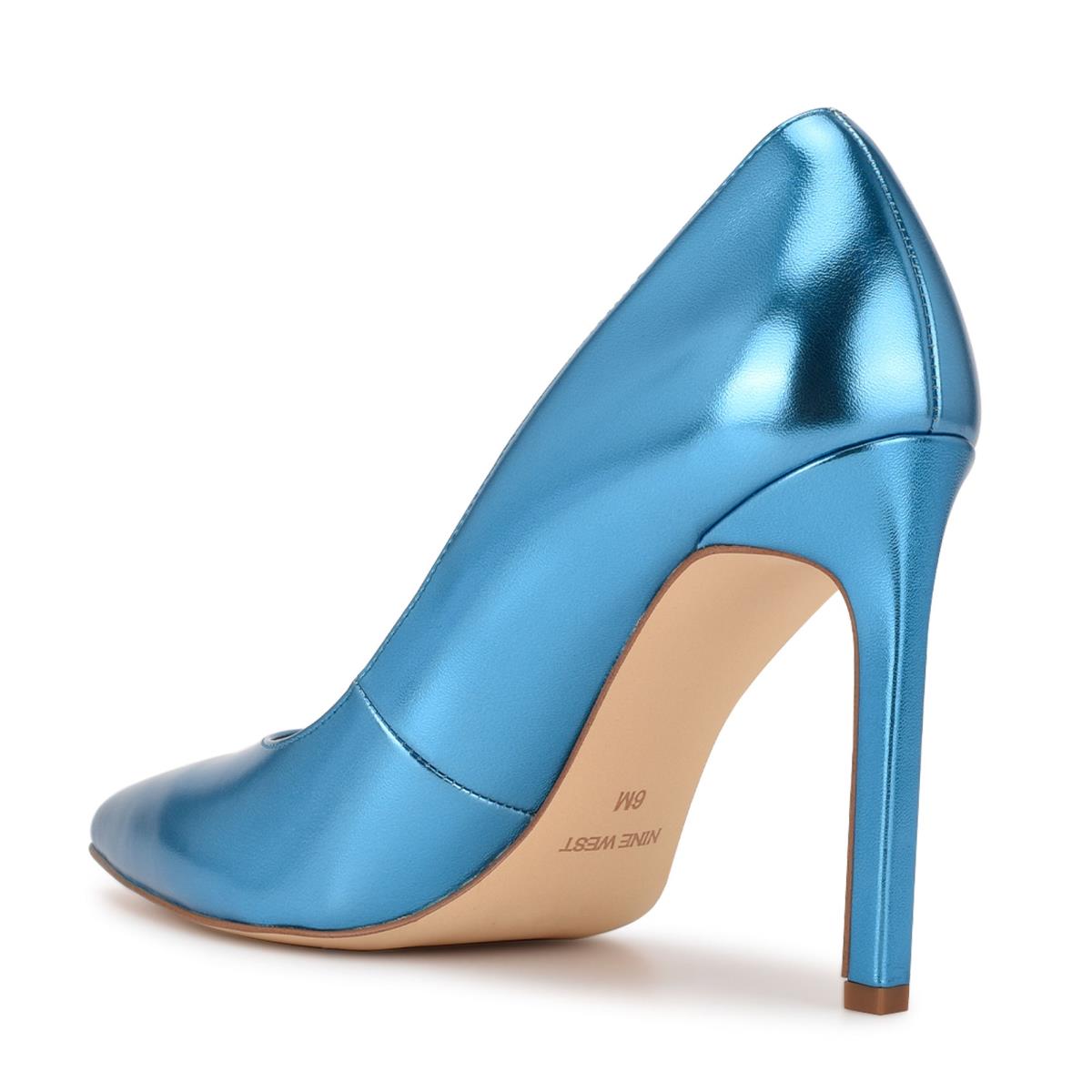 Zapatos De Salon Nine West Tatiana Pointy Puntera Mujer Azules Claro | 2460RXCET