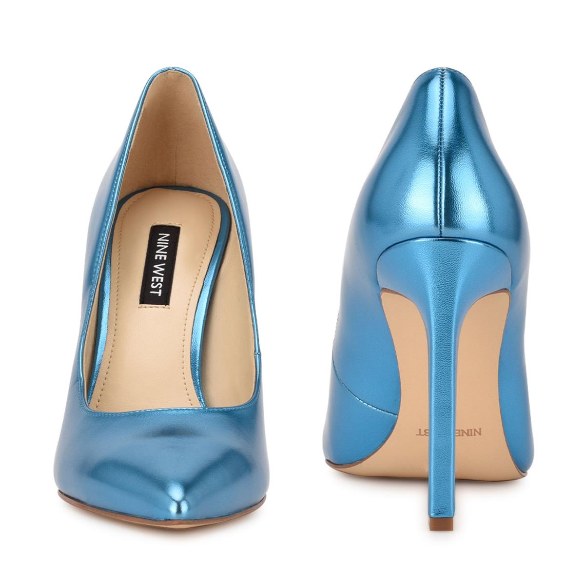 Zapatos De Salon Nine West Tatiana Pointy Puntera Mujer Azules Claro | 2460RXCET