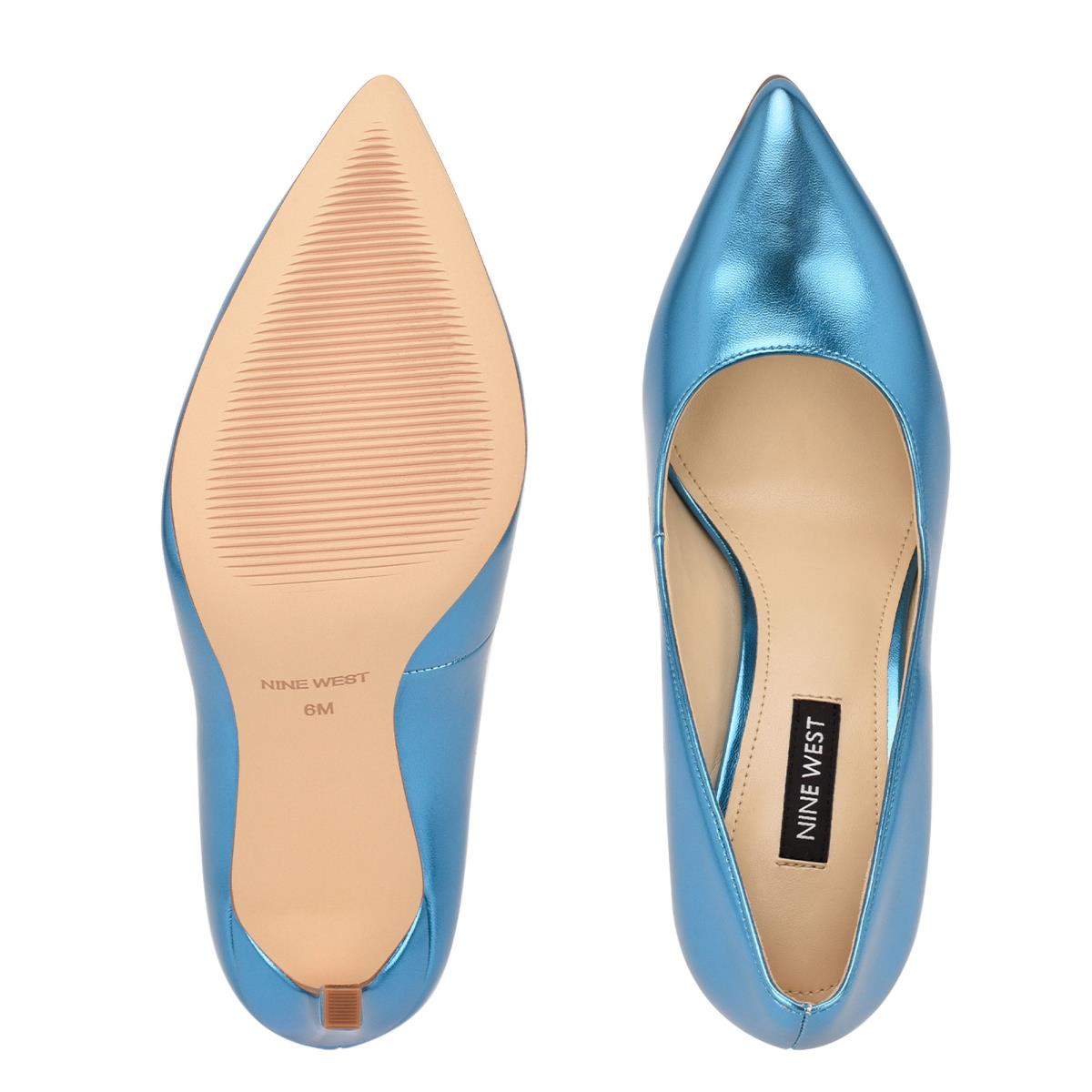 Zapatos De Salon Nine West Tatiana Pointy Puntera Mujer Azules Claro | 2460RXCET