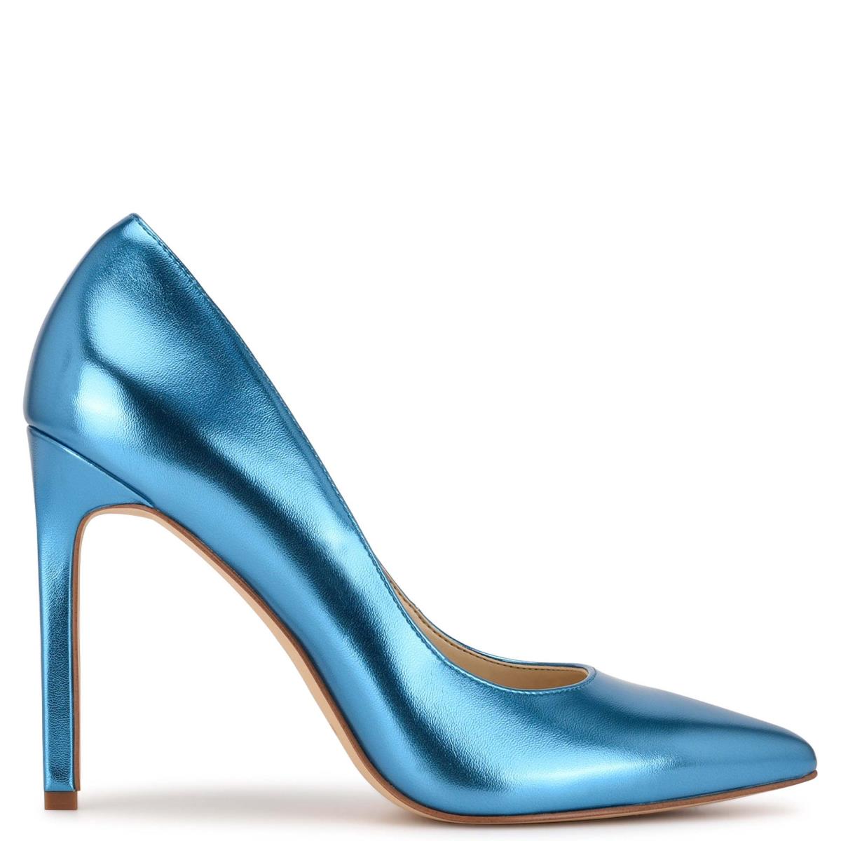 Zapatos De Salon Nine West Tatiana Pointy Puntera Mujer Azules Claro | 2460RXCET