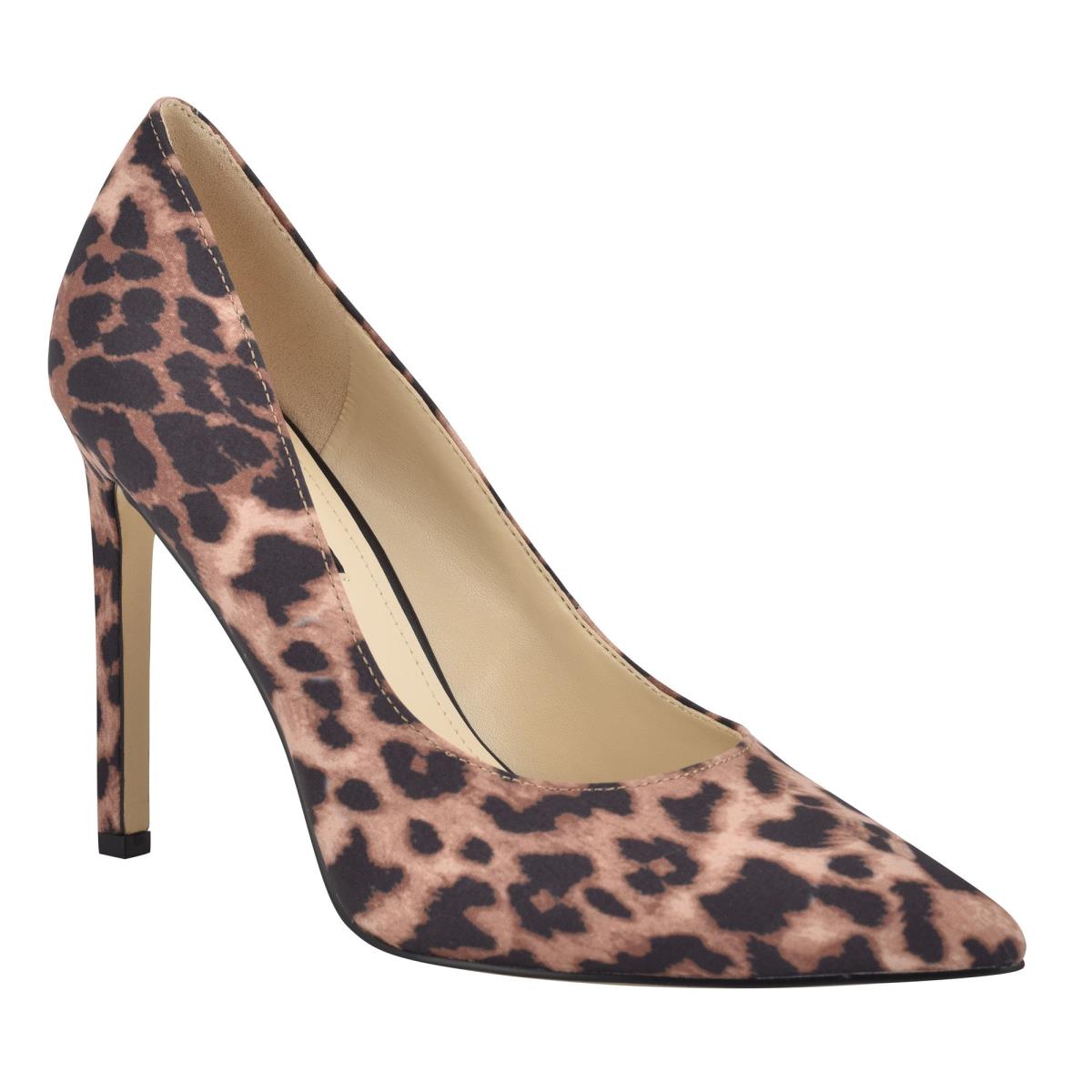 Zapatos De Salon Nine West Tatiana Pointy Puntera Mujer Leopardo | 5147FIALN