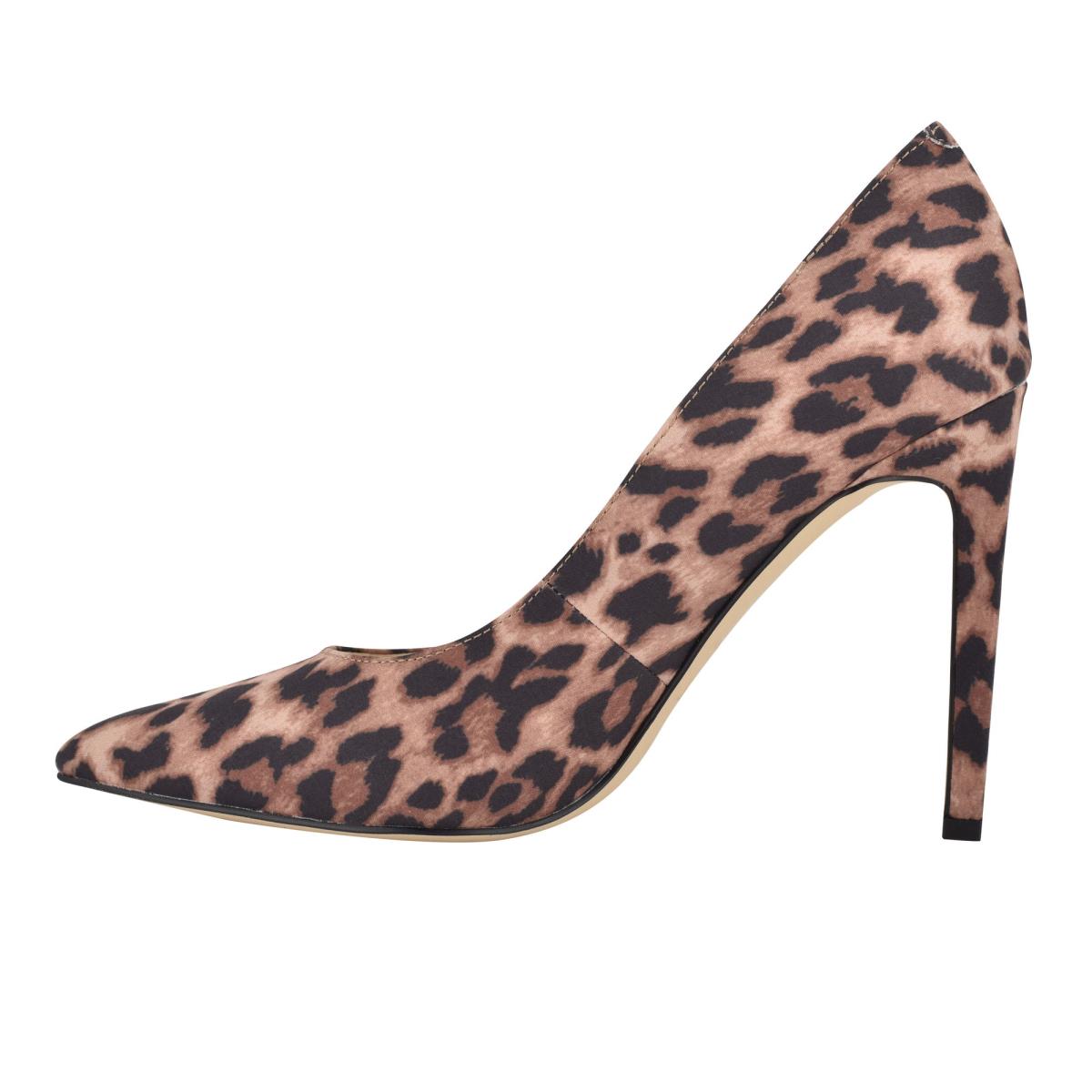 Zapatos De Salon Nine West Tatiana Pointy Puntera Mujer Leopardo | 5147FIALN