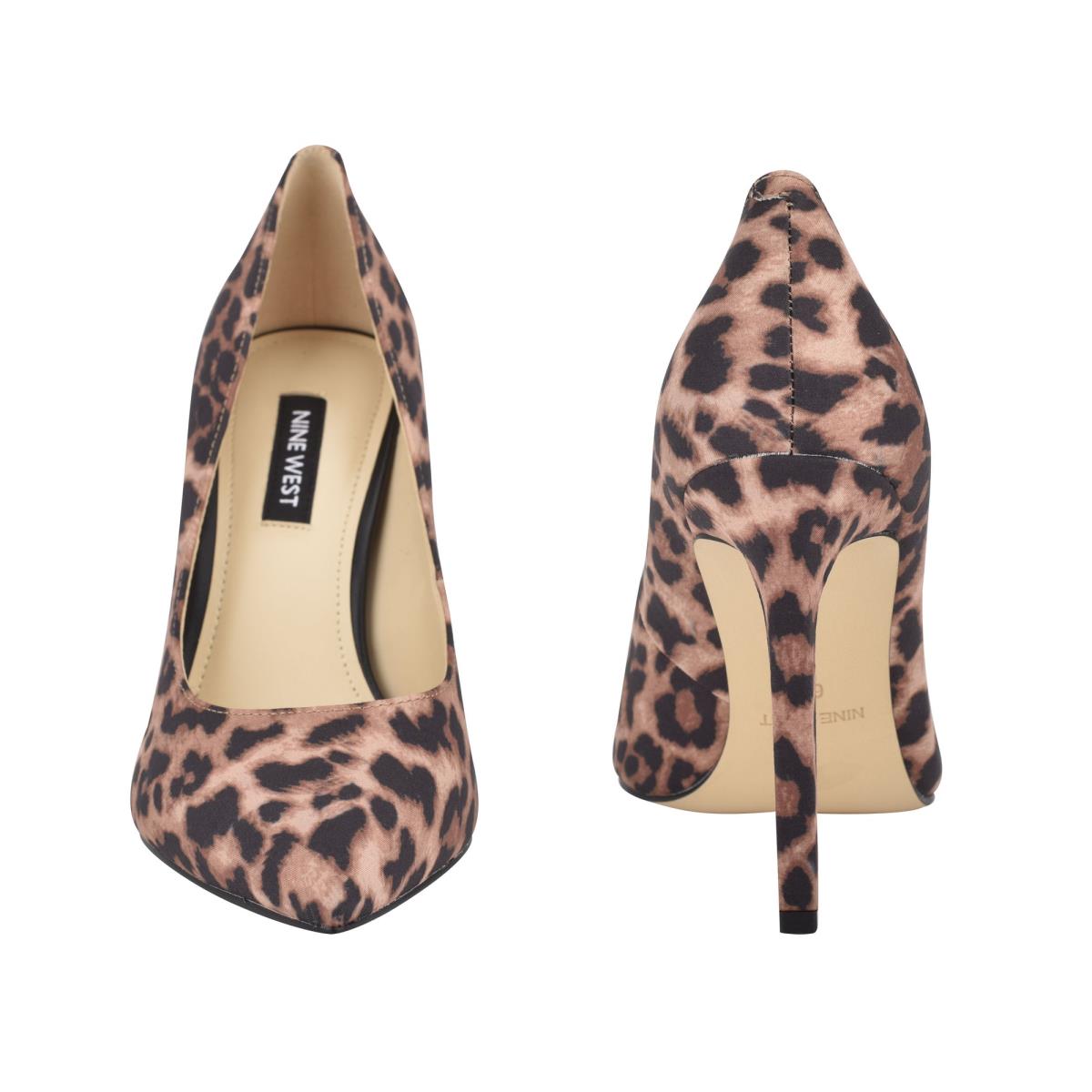 Zapatos De Salon Nine West Tatiana Pointy Puntera Mujer Leopardo | 5147FIALN