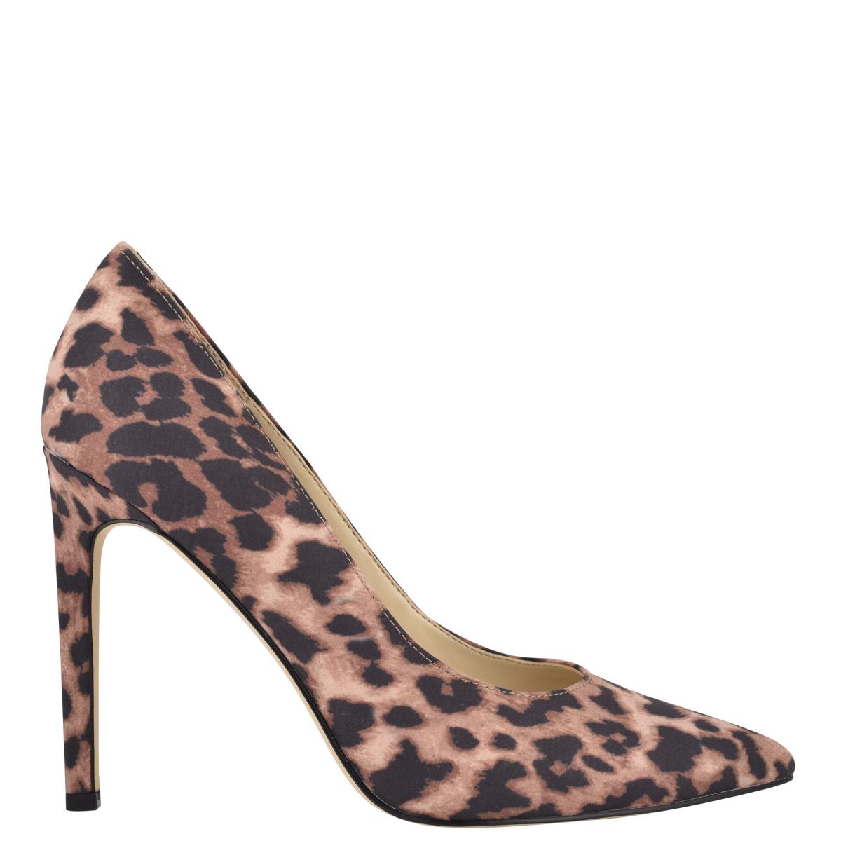 Zapatos De Salon Nine West Tatiana Pointy Puntera Mujer Leopardo | 5147FIALN