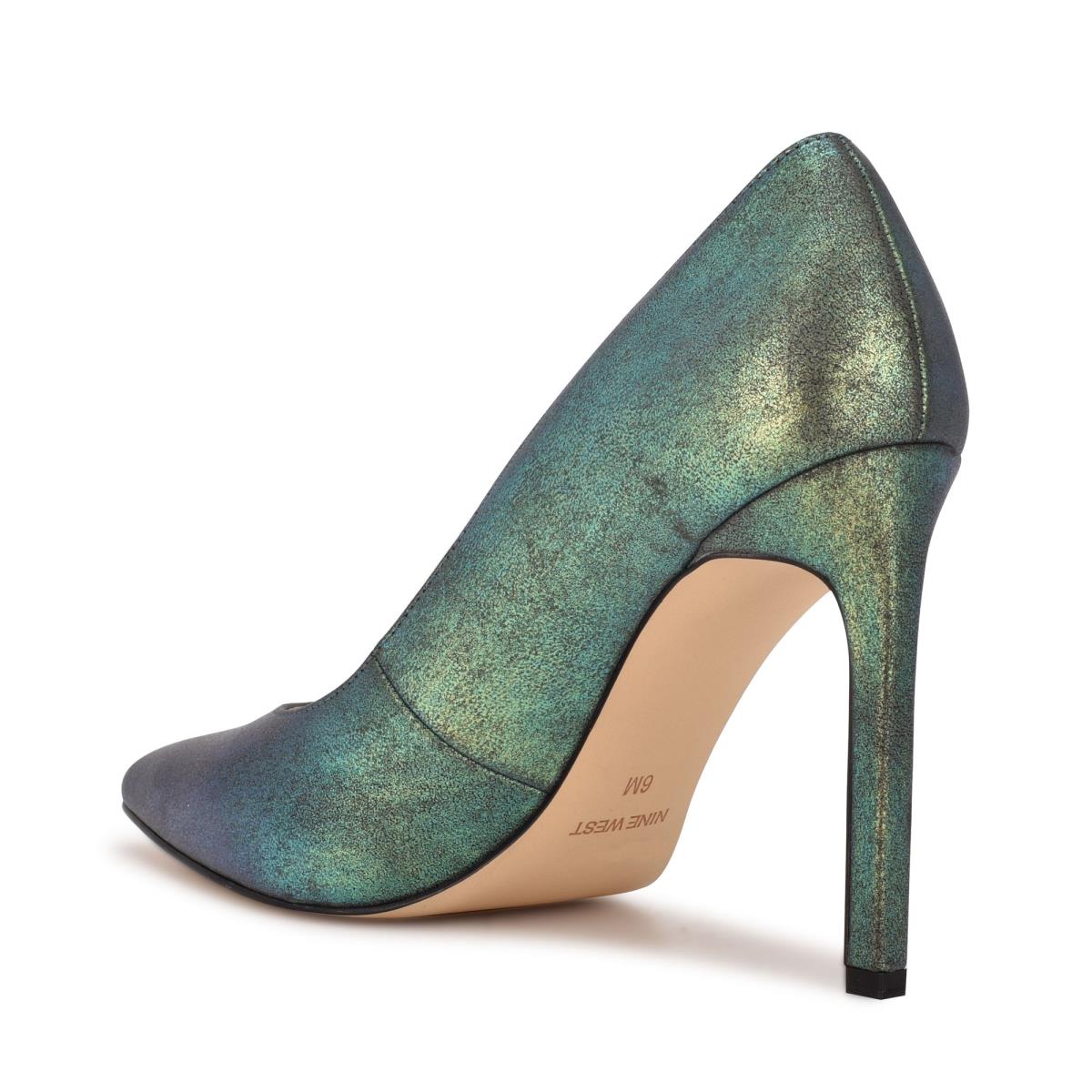 Zapatos De Salon Nine West Tatiana Pointy Puntera Mujer Verde | 6319QFJHN