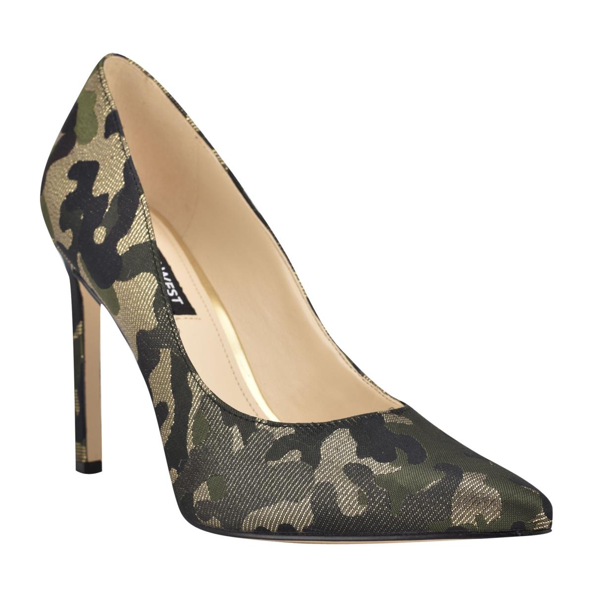 Zapatos De Salon Nine West Tatiana Pointy Puntera Mujer Camuflaje | 6935GMWKQ