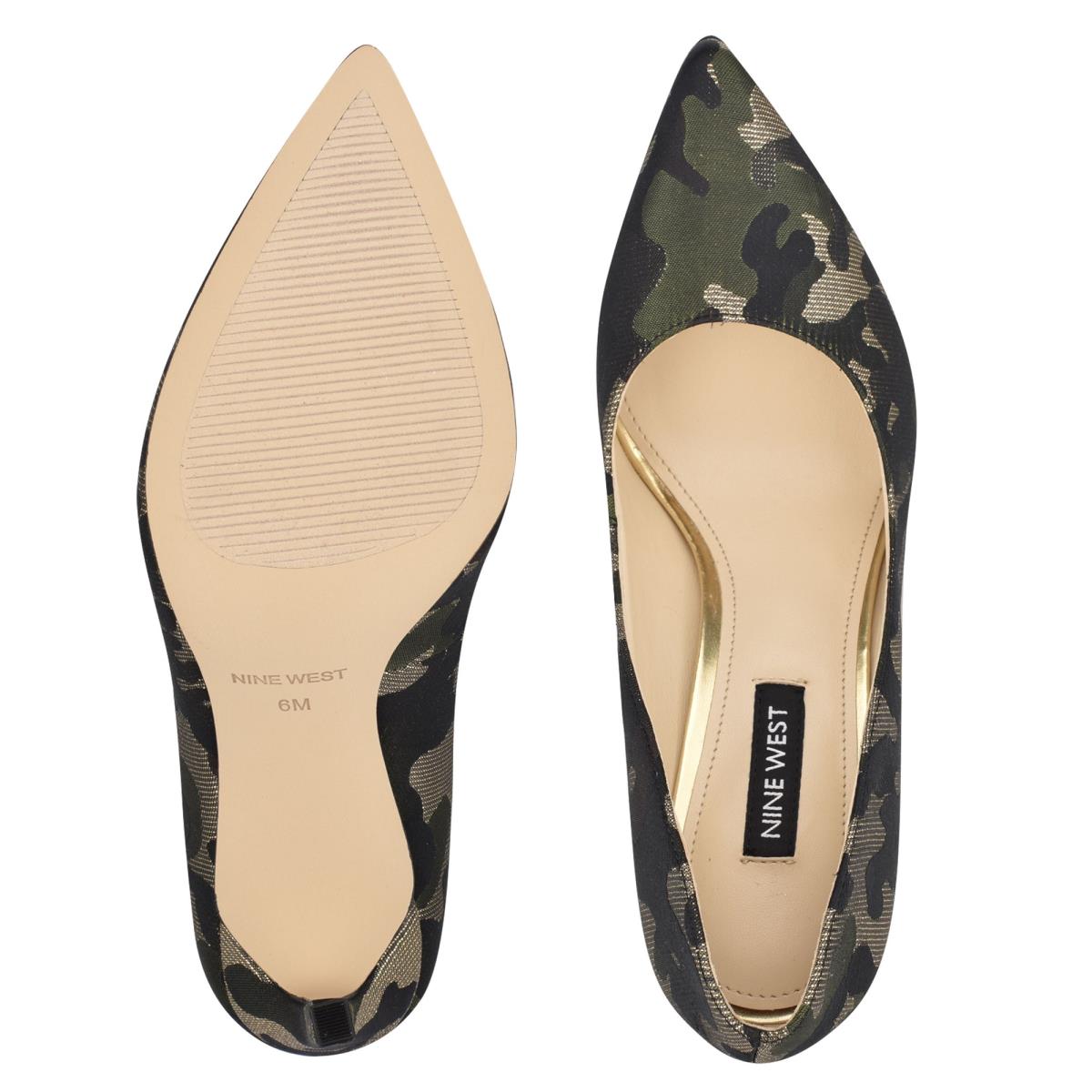 Zapatos De Salon Nine West Tatiana Pointy Puntera Mujer Camuflaje | 6935GMWKQ