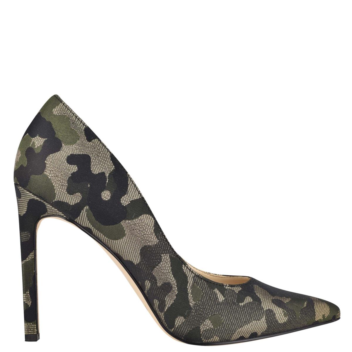 Zapatos De Salon Nine West Tatiana Pointy Puntera Mujer Camuflaje | 6935GMWKQ