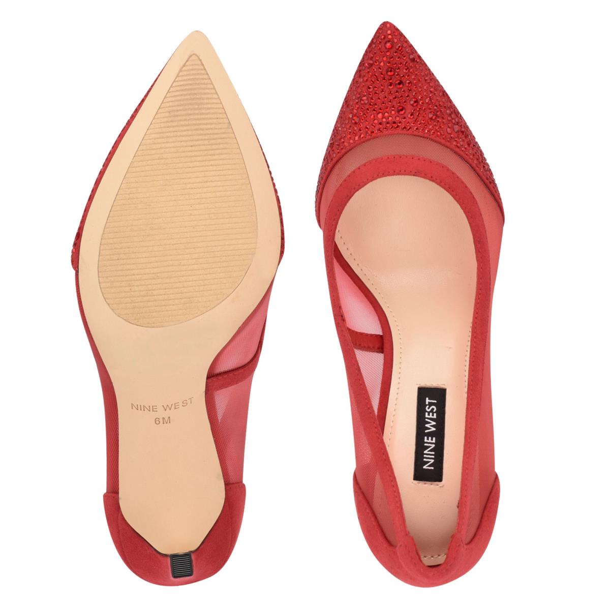 Zapatos De Salon Nine West Tayen Vestido Mujer Rojas | 2867QUFMA