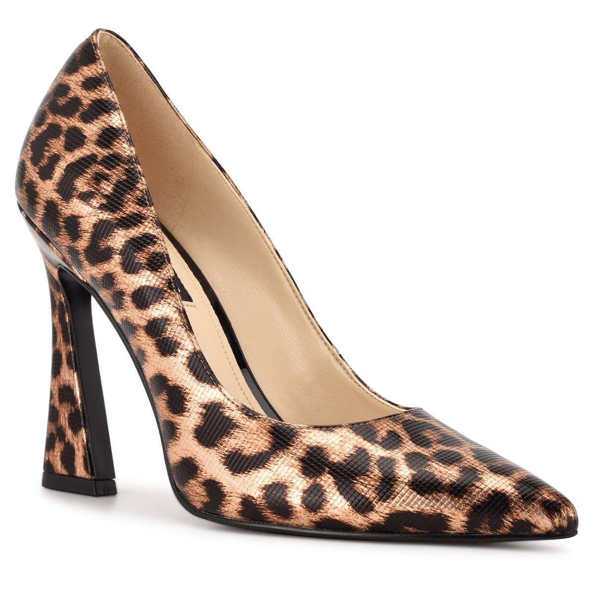 Zapatos De Salon Nine West Trendz Pointy Puntera Mujer Leopardo | 1938YGEXK