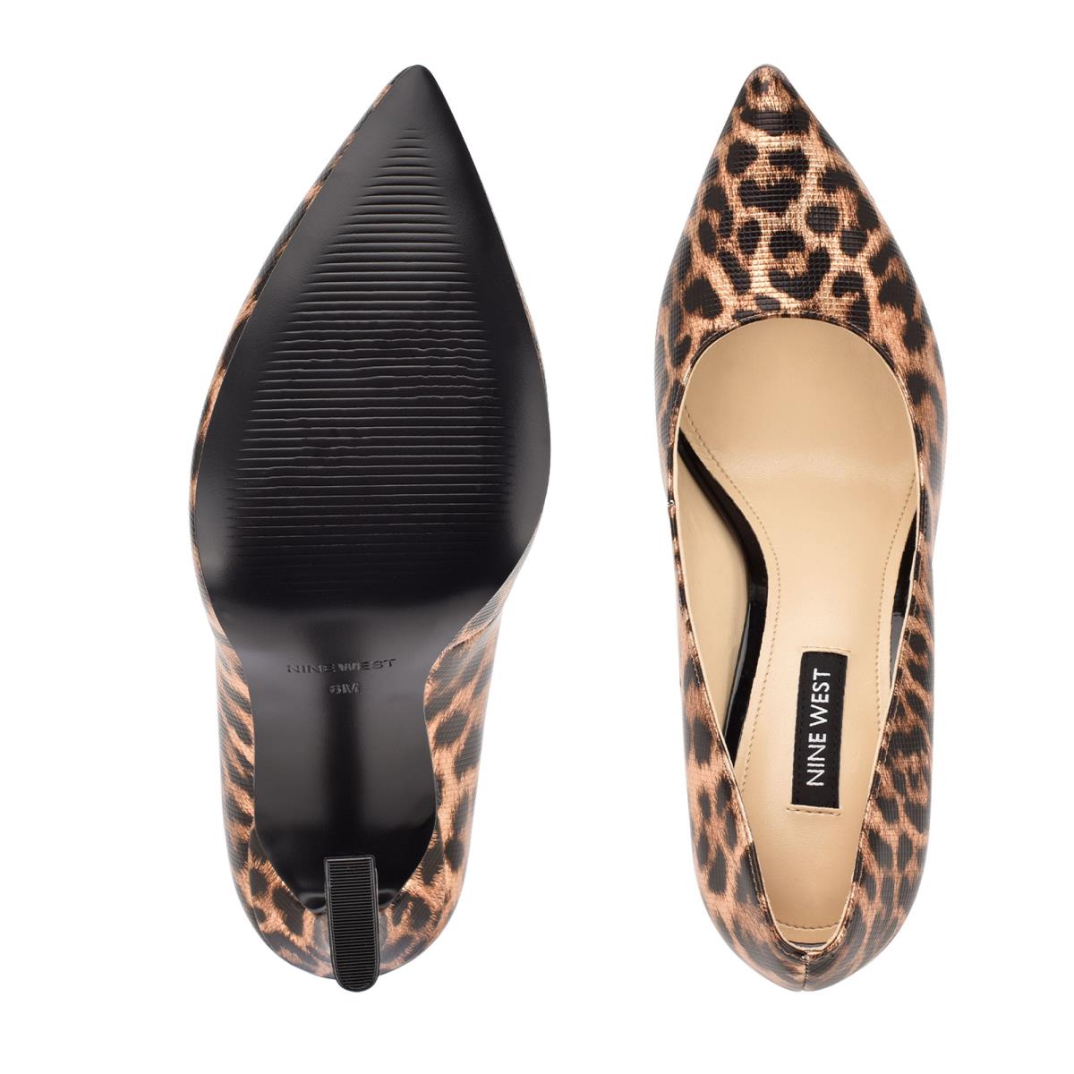 Zapatos De Salon Nine West Trendz Pointy Puntera Mujer Leopardo | 1938YGEXK